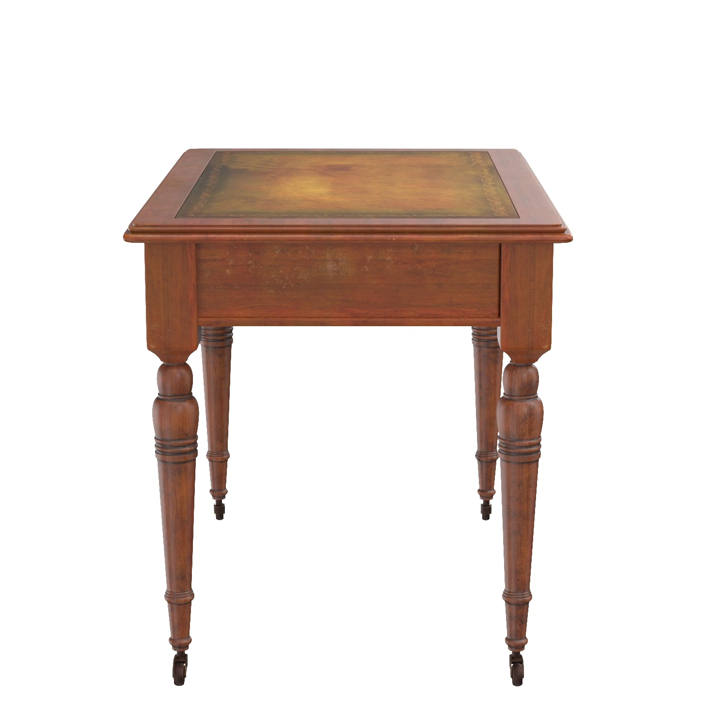 Antique Victorian Writing Table 3D Model_03