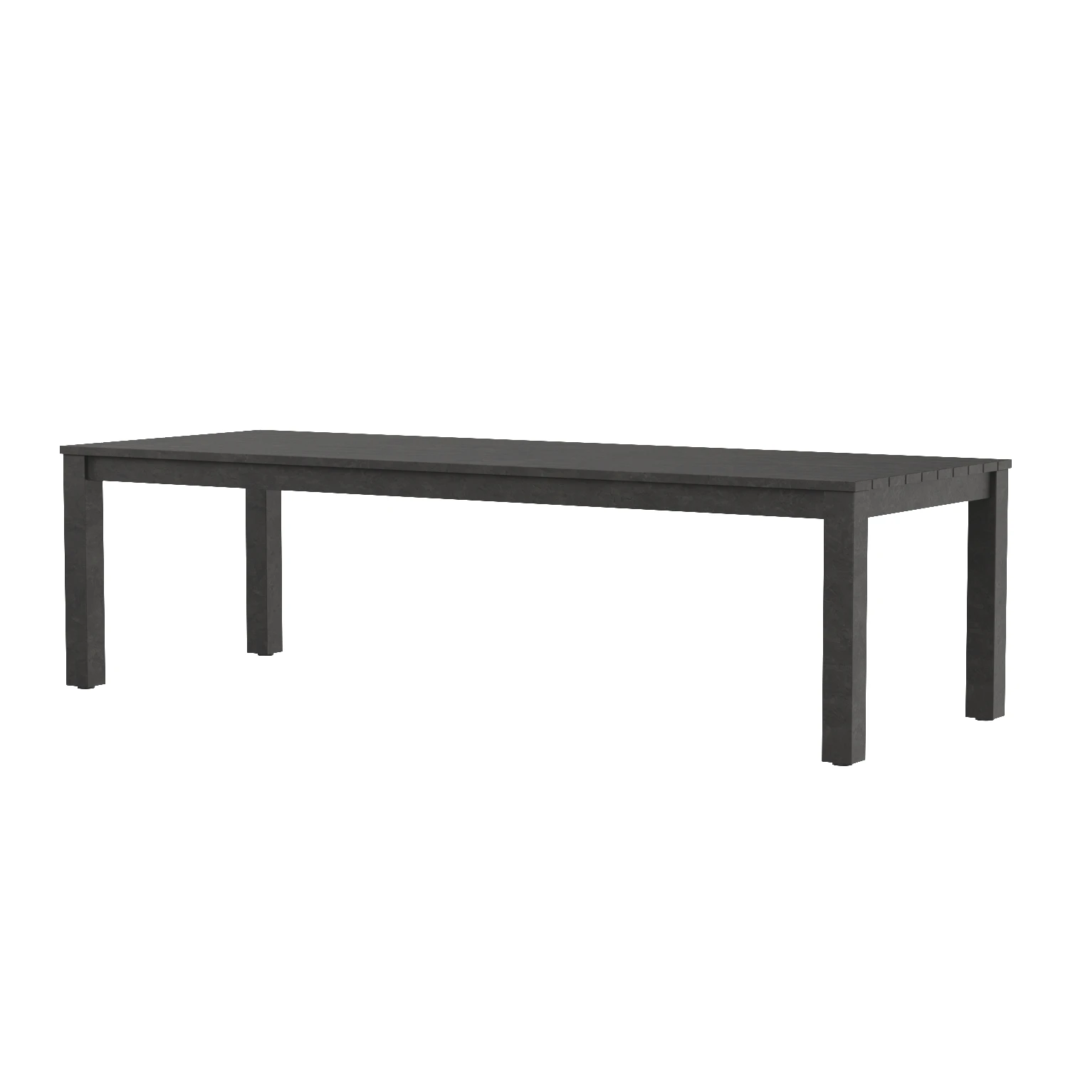 Belvedere Aluminum Rectangular Dining Table 3D Model_01