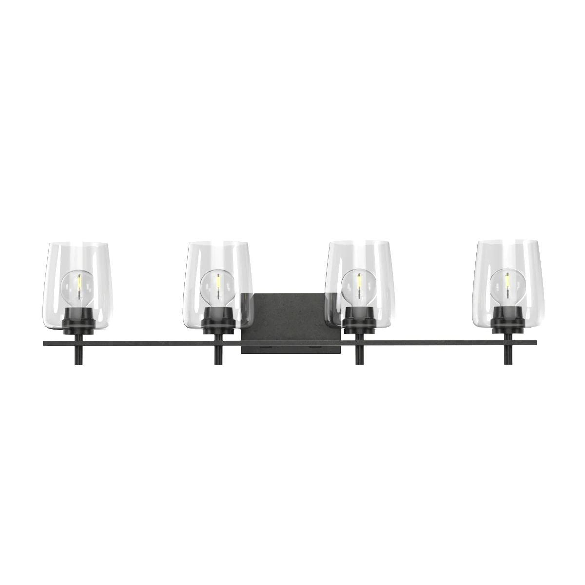 Calais Collection Four-Light New Traditional Matte Black 3D Model_01