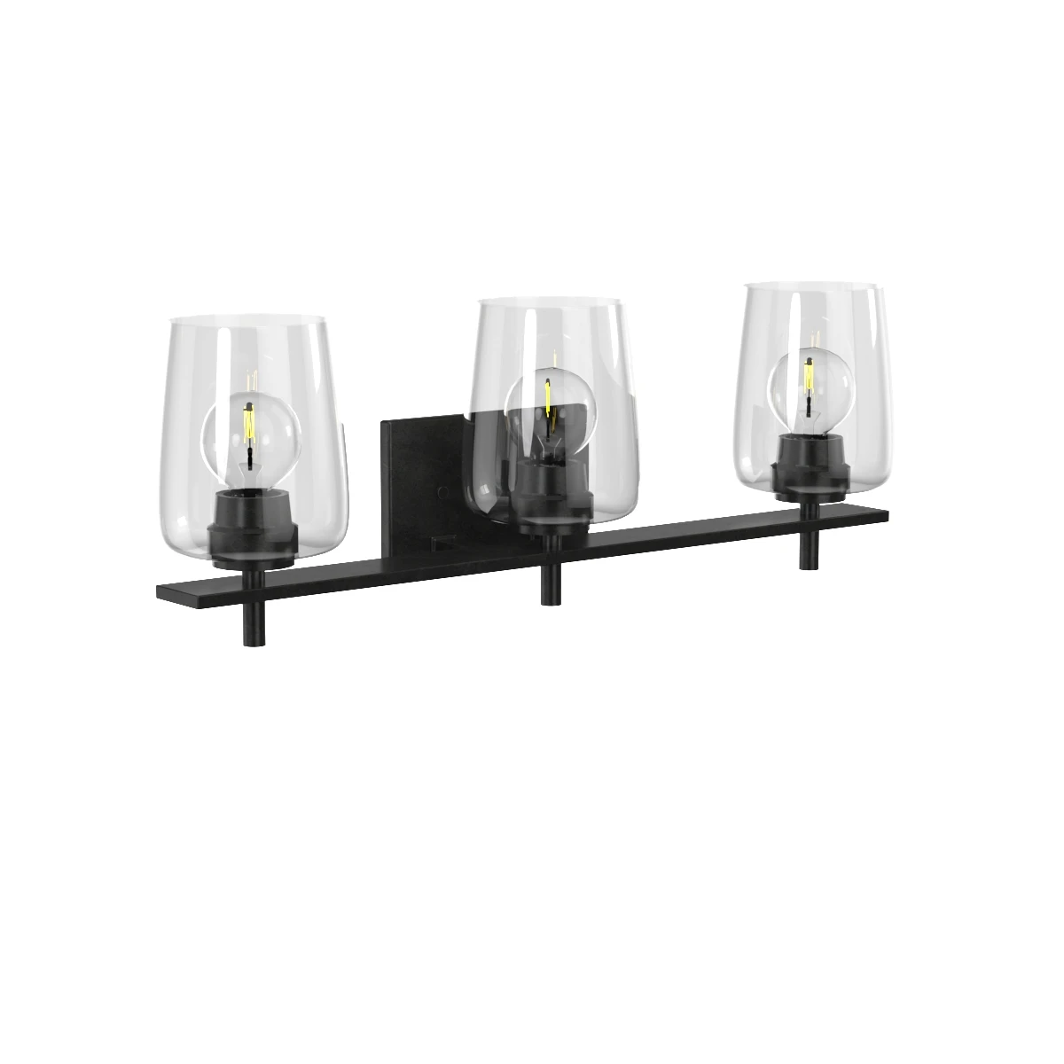 Calais Collection Three-Light Matte Black 3D Model_06