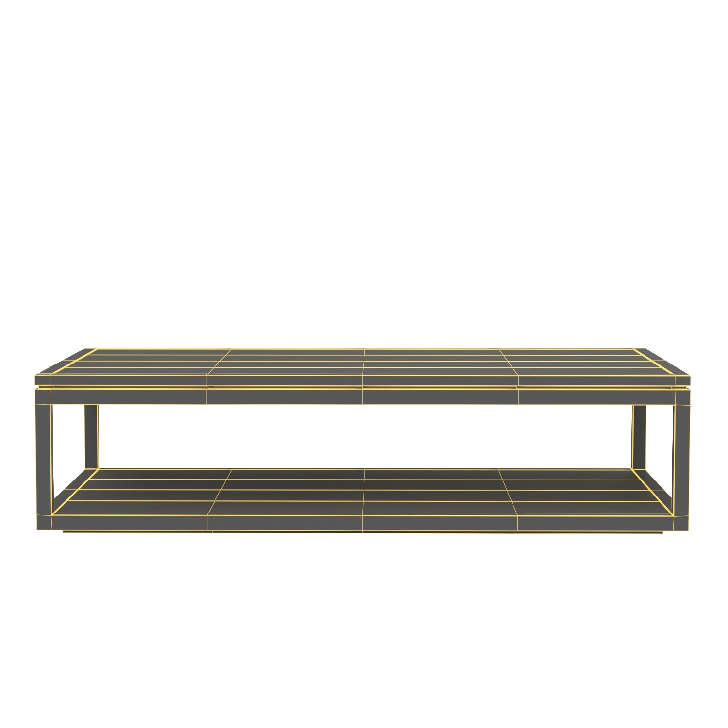 Capri Aluminum Coffee Table 3D Model_07