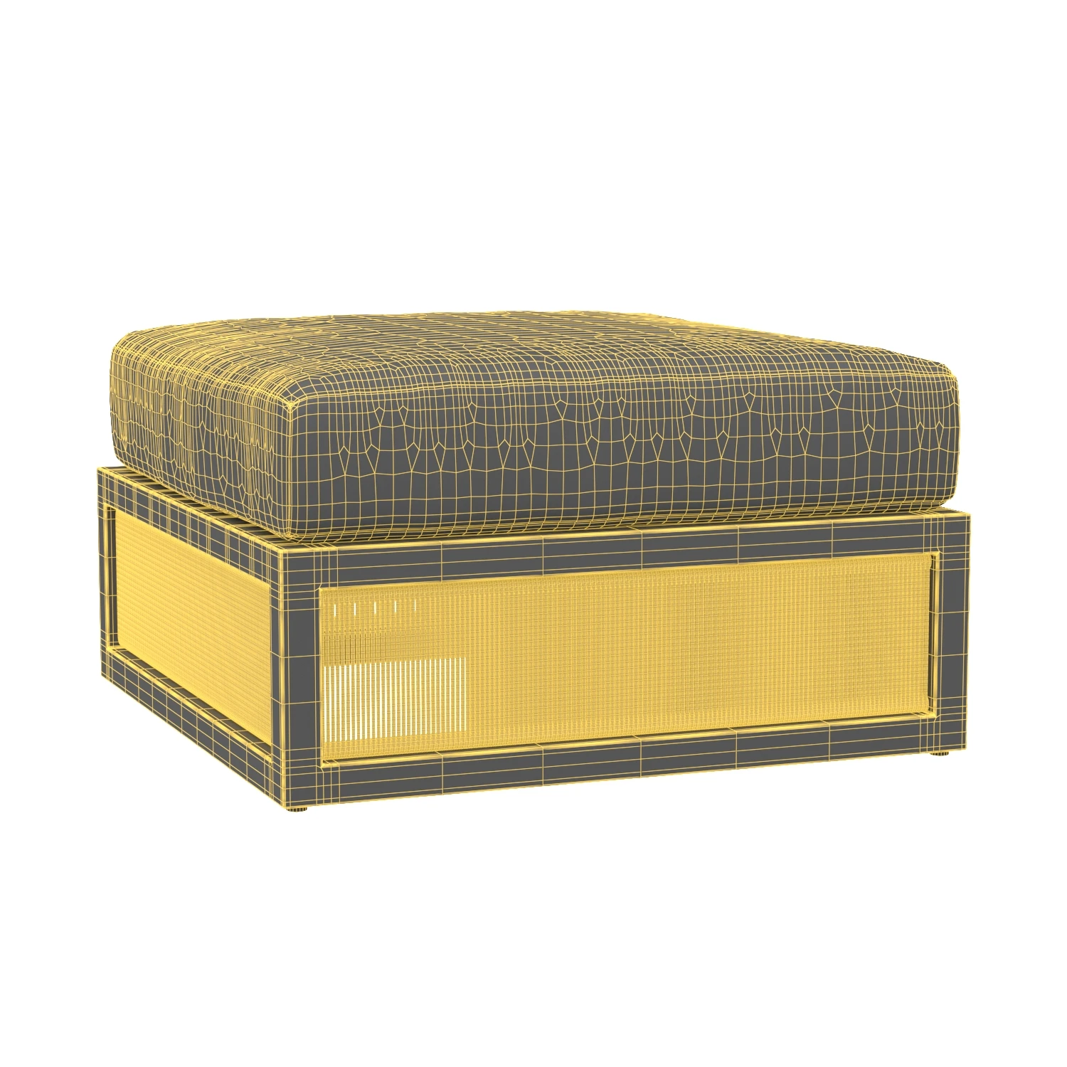 Capri Aluminum Ottoman 3D Model_07