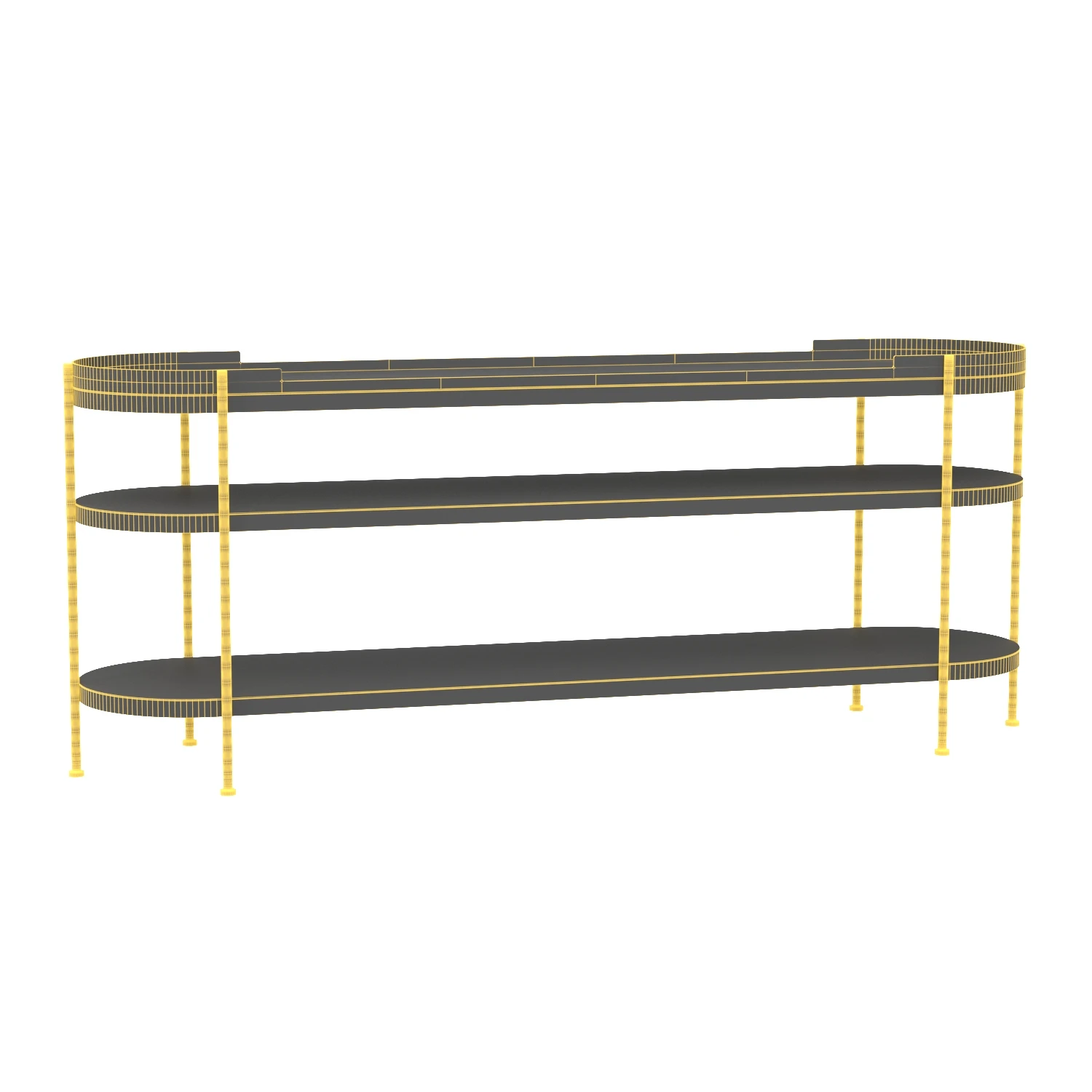 Cassio Console Black Steel 3D Model_07