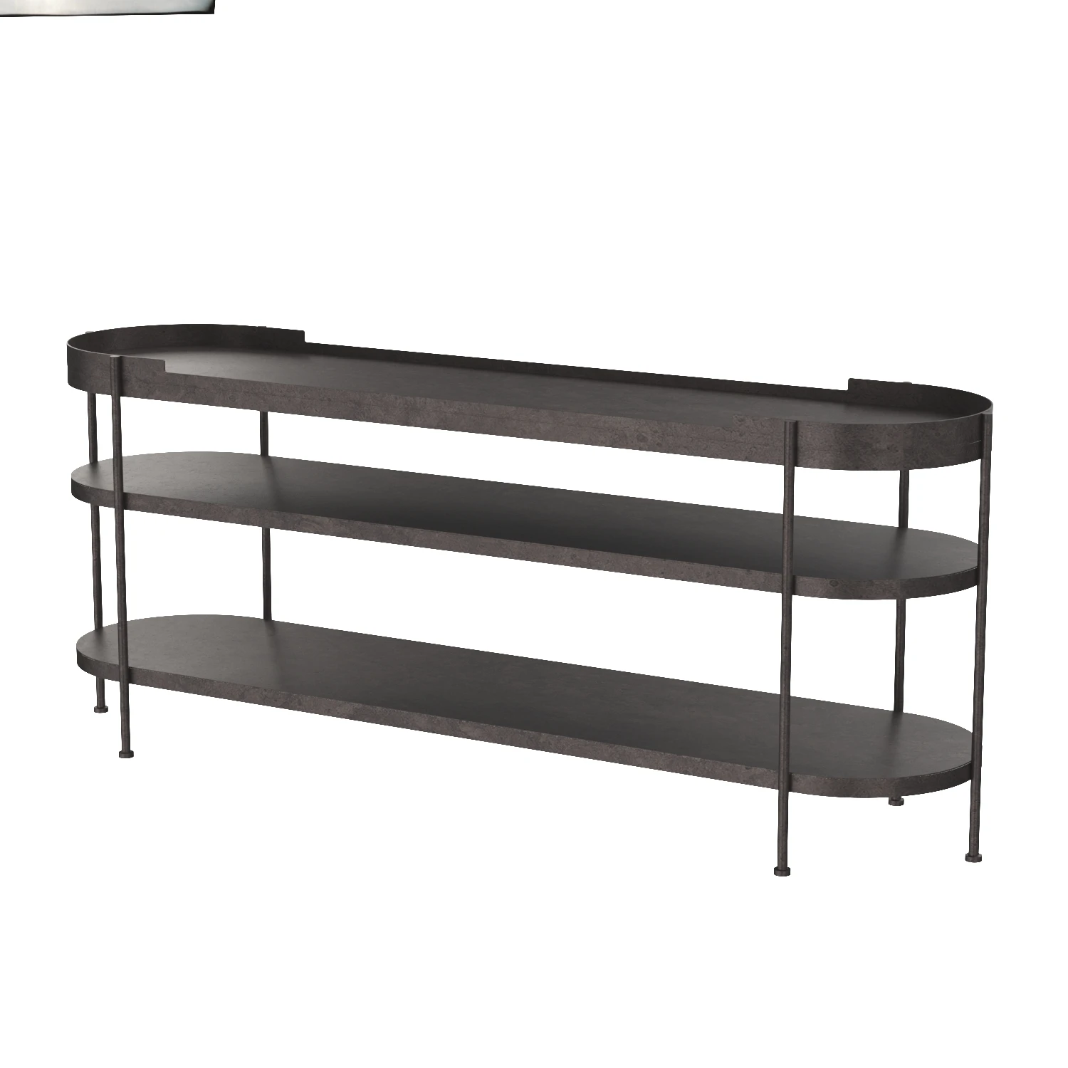 Cassio Console Black Steel 3D Model_06