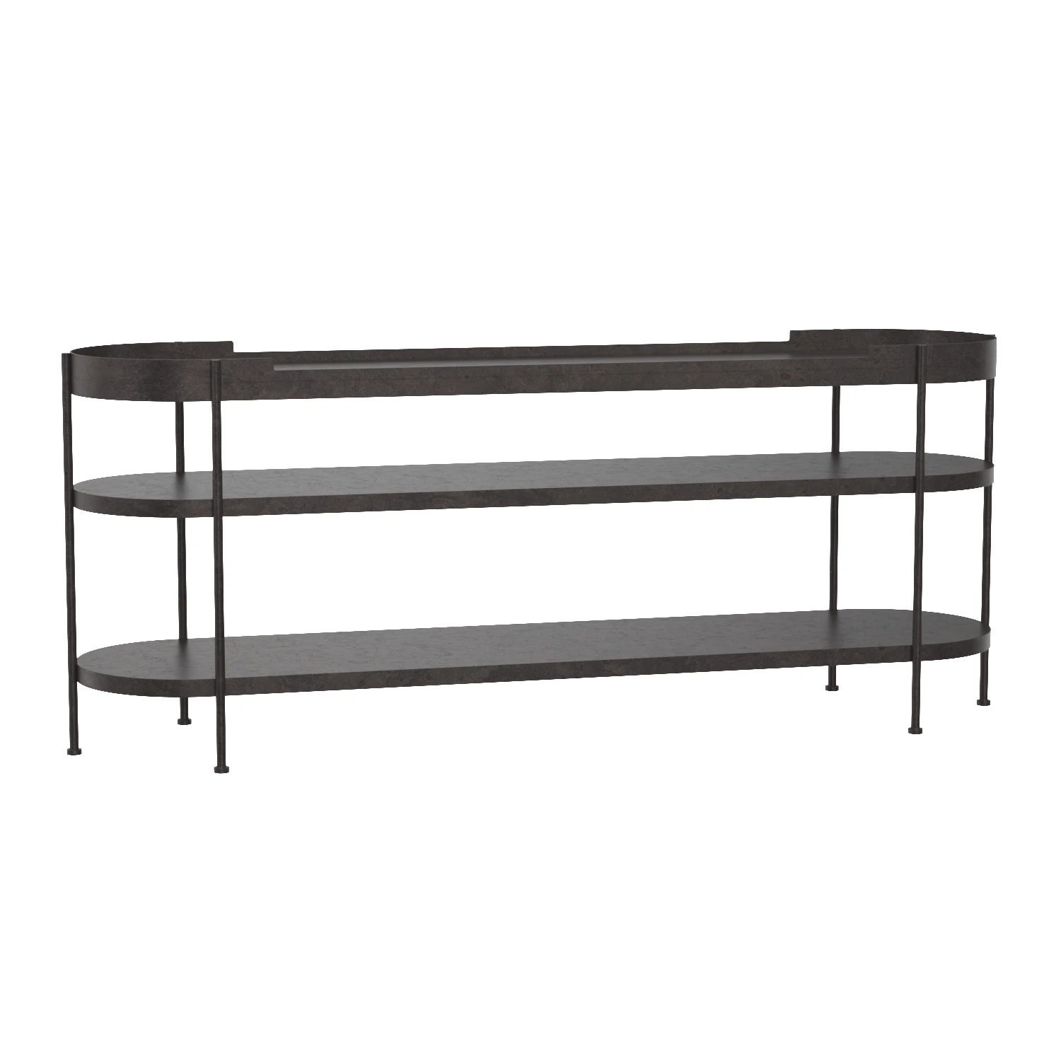 Cassio Console Black Steel 3D Model_01