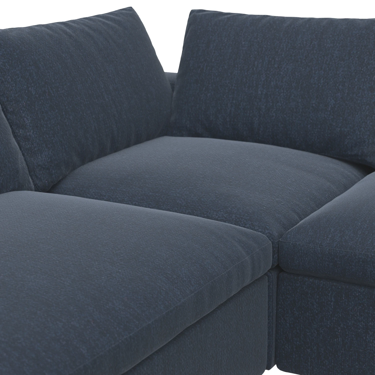 Commix Down Filled Overstuffed 5 Piece Sectional Sofa Set EEI-3359-AZU 3D Model_05