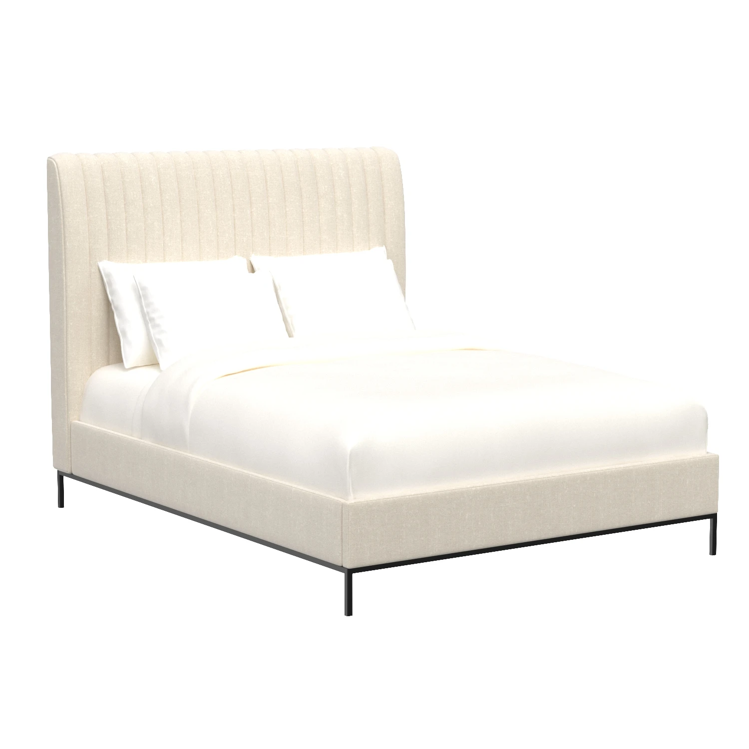 Dovetail Furniture DOV17132Q Morelos Bed 3D Model_01