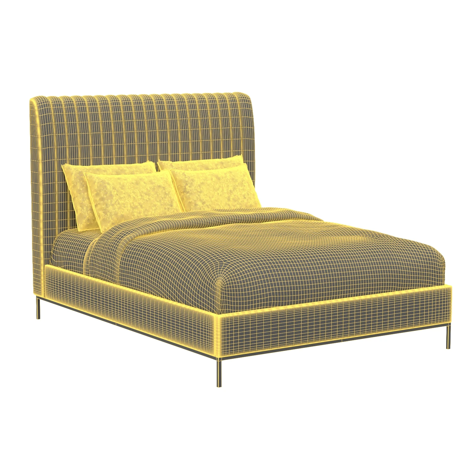 Dovetail Furniture DOV17132Q Morelos Bed 3D Model_07