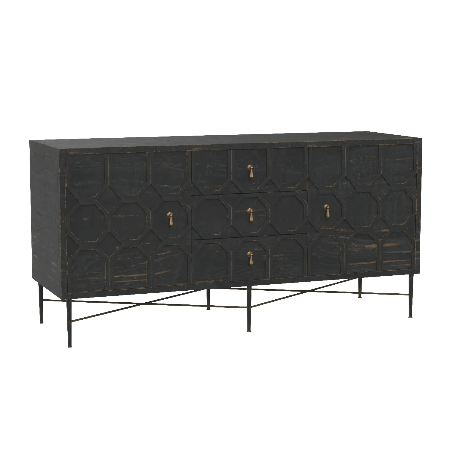 Dovetail Harten Sideboard 3D Model_01