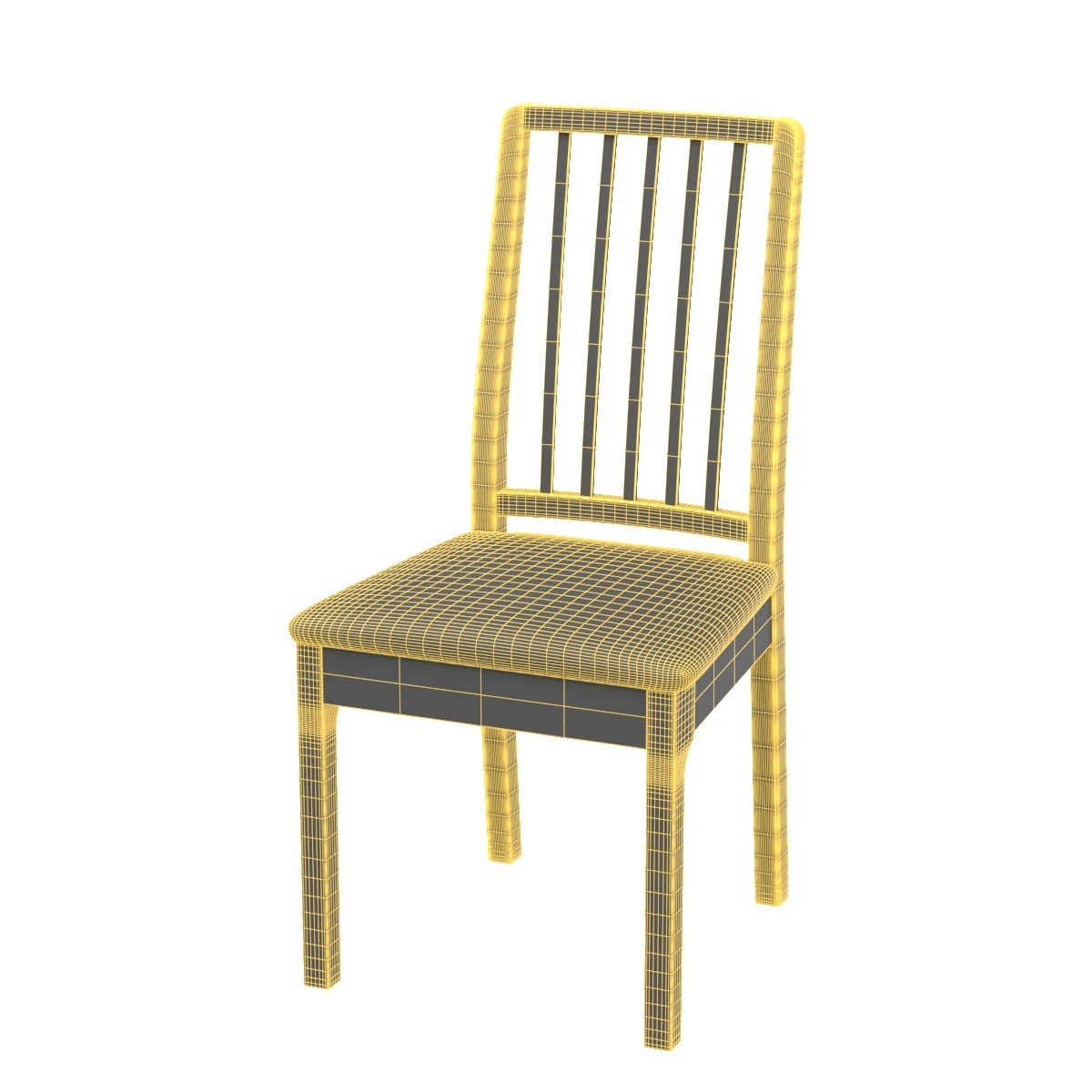 Ekedalen Chair Dark Brown 3D Model_07