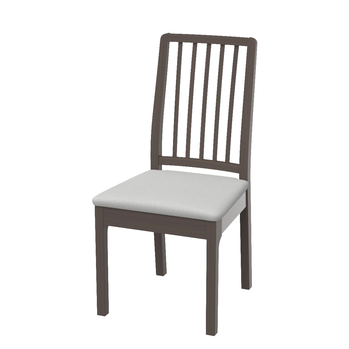 Ekedalen Chair Dark Brown 3D Model_01