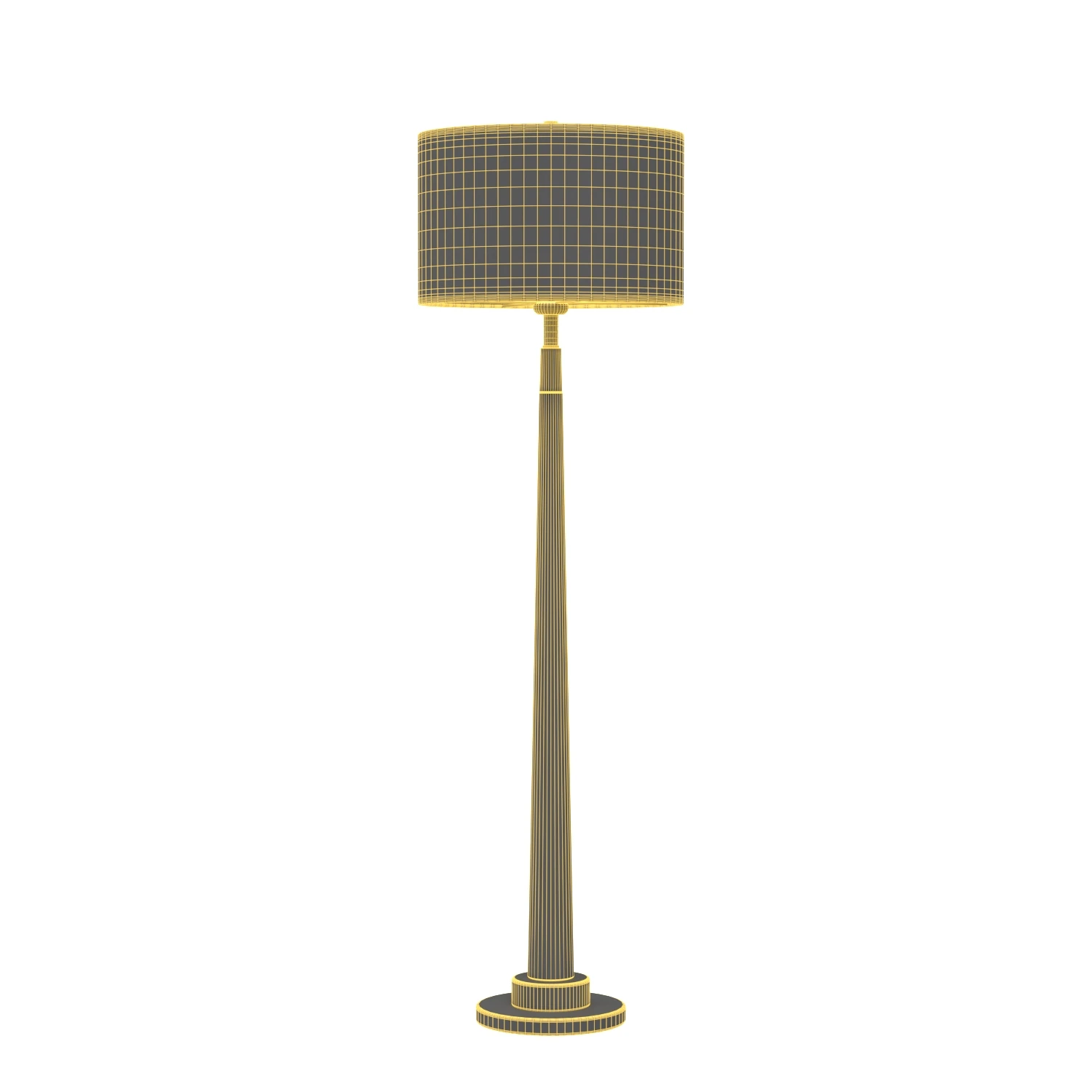 Ellison watt White Floor Lamp Portable Light 3D Model_07