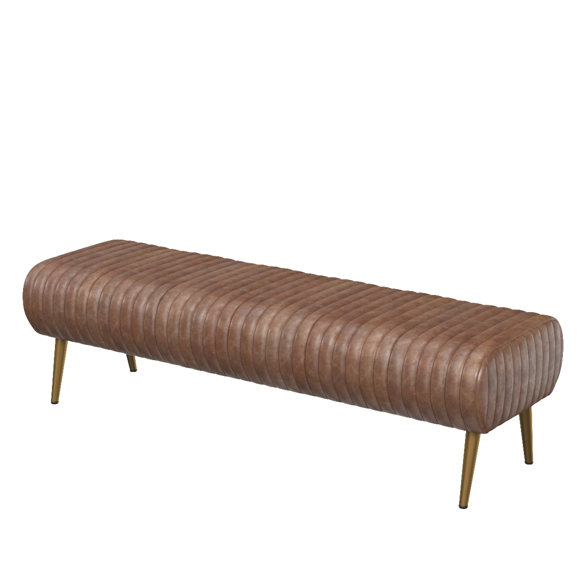 Endora Bench Open Road Brown Leather PK-1105-14 3D Model_01