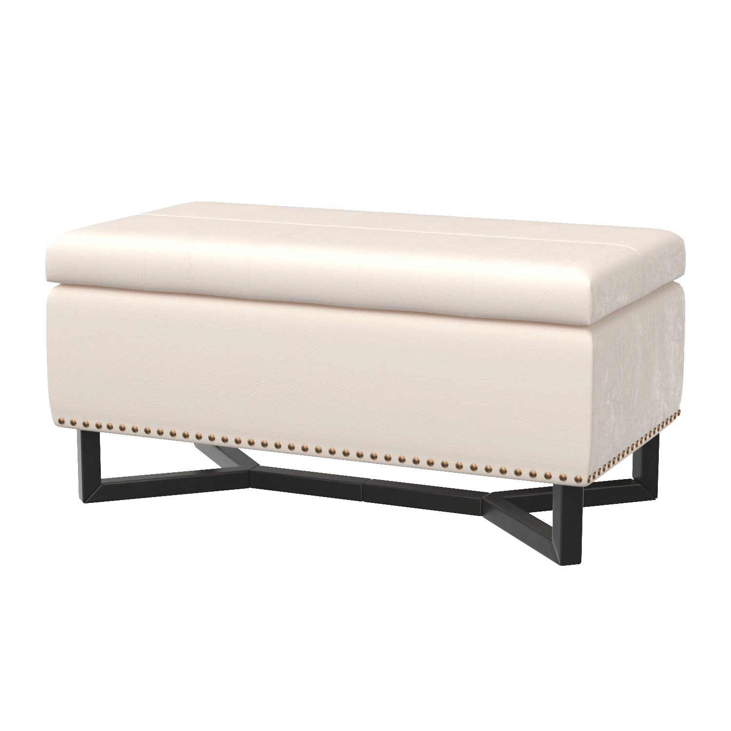 Esther Modern Upholstered Storage Ottoman 3D Model_01