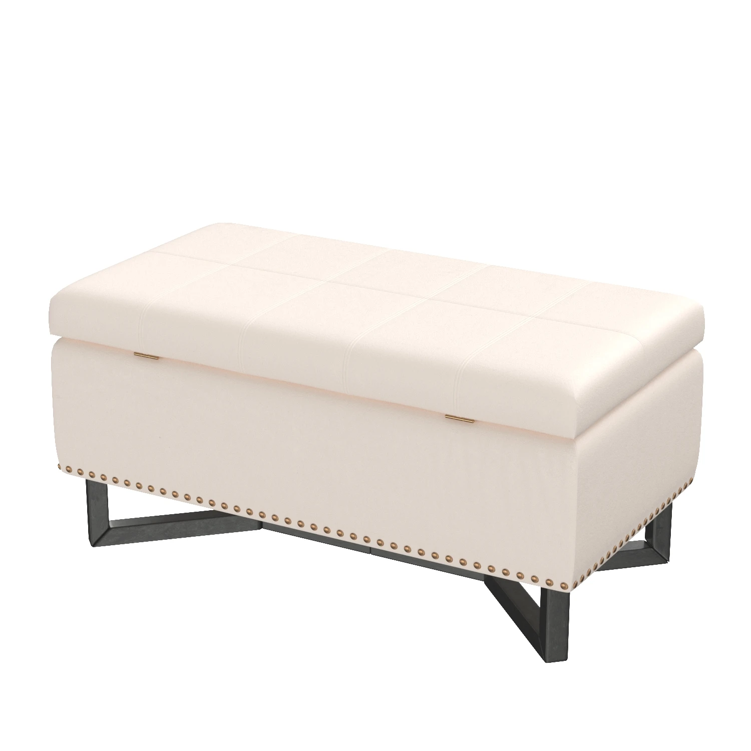 Esther Modern Upholstered Storage Ottoman 3D Model_06