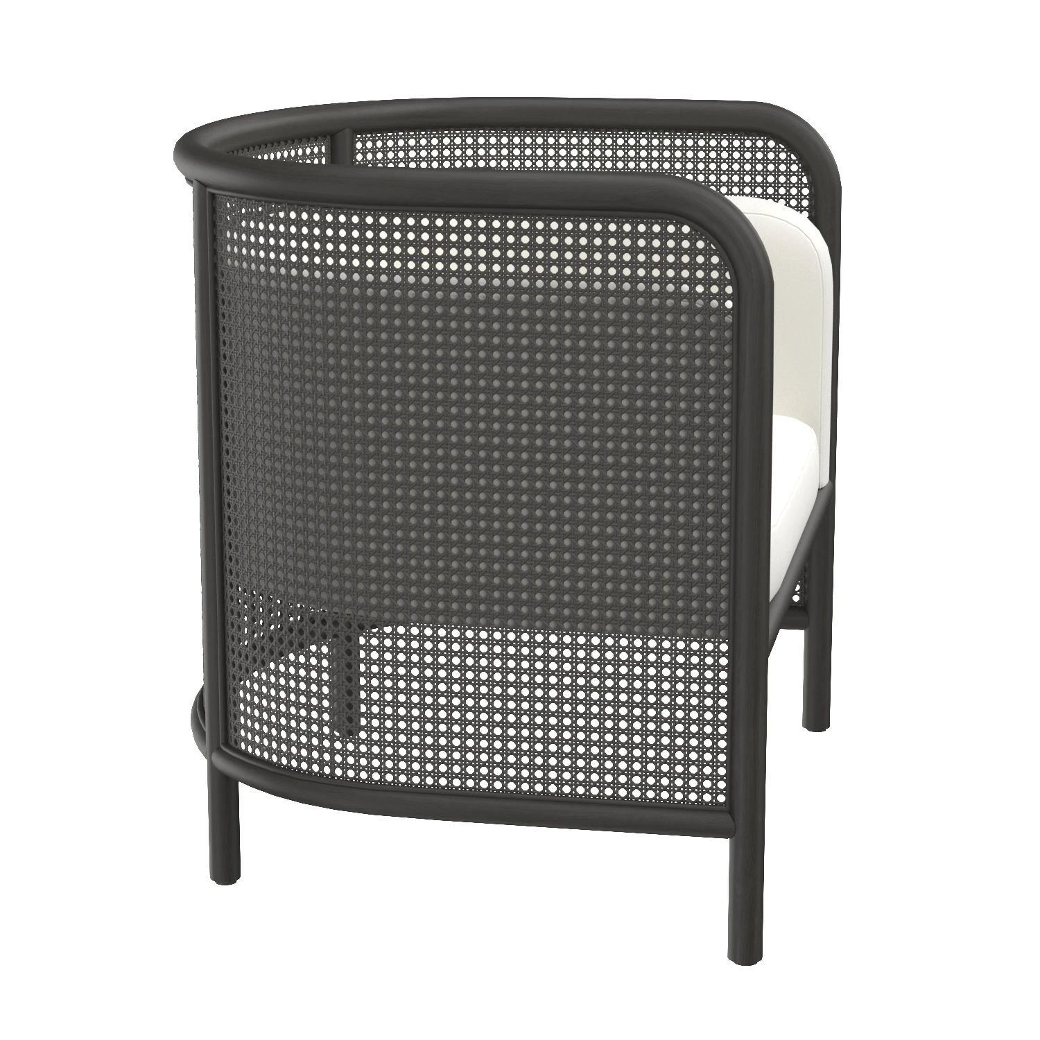 Fields Cane Black And White Chair 3D Model_03