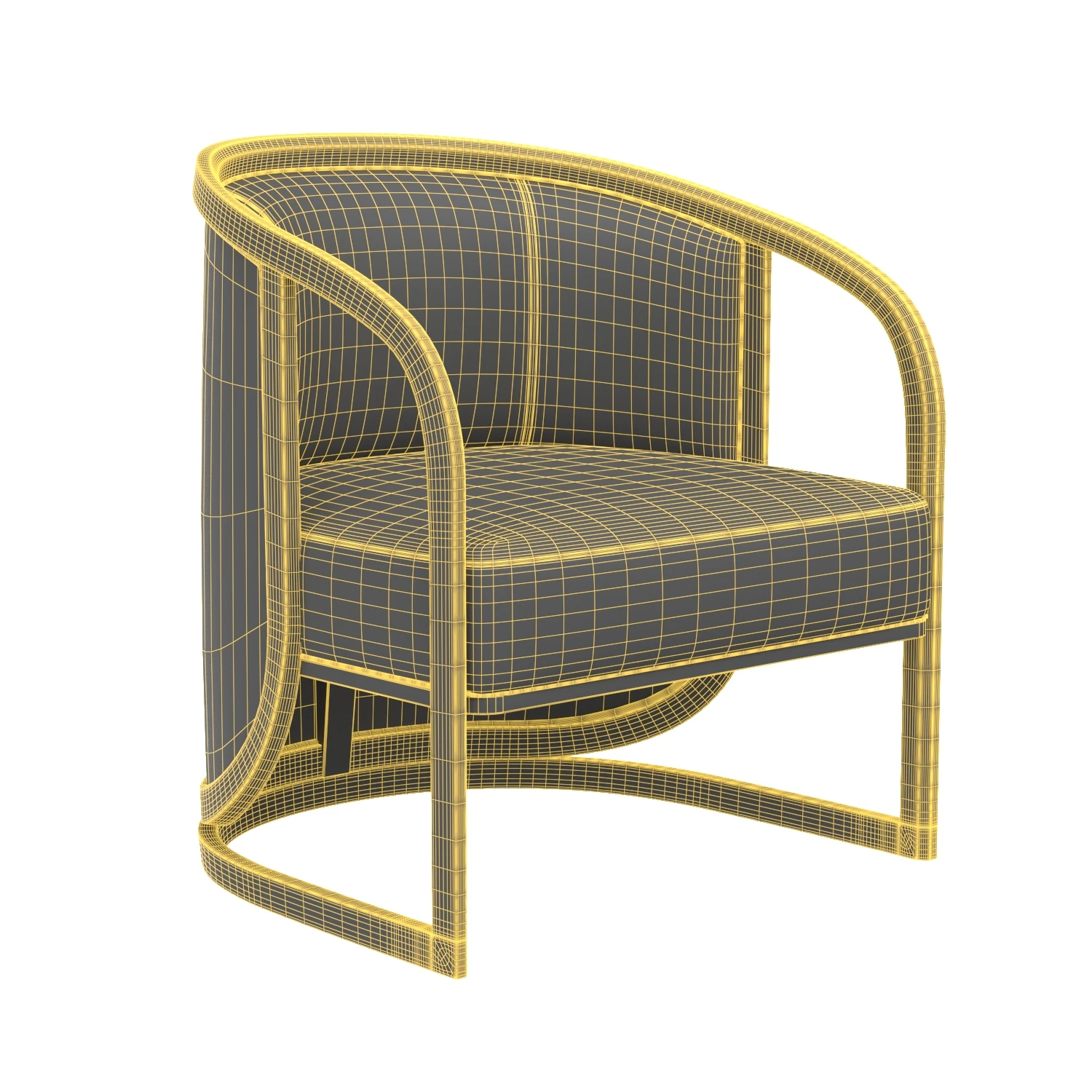 Fortuna Lounge Chair 3D Model_07