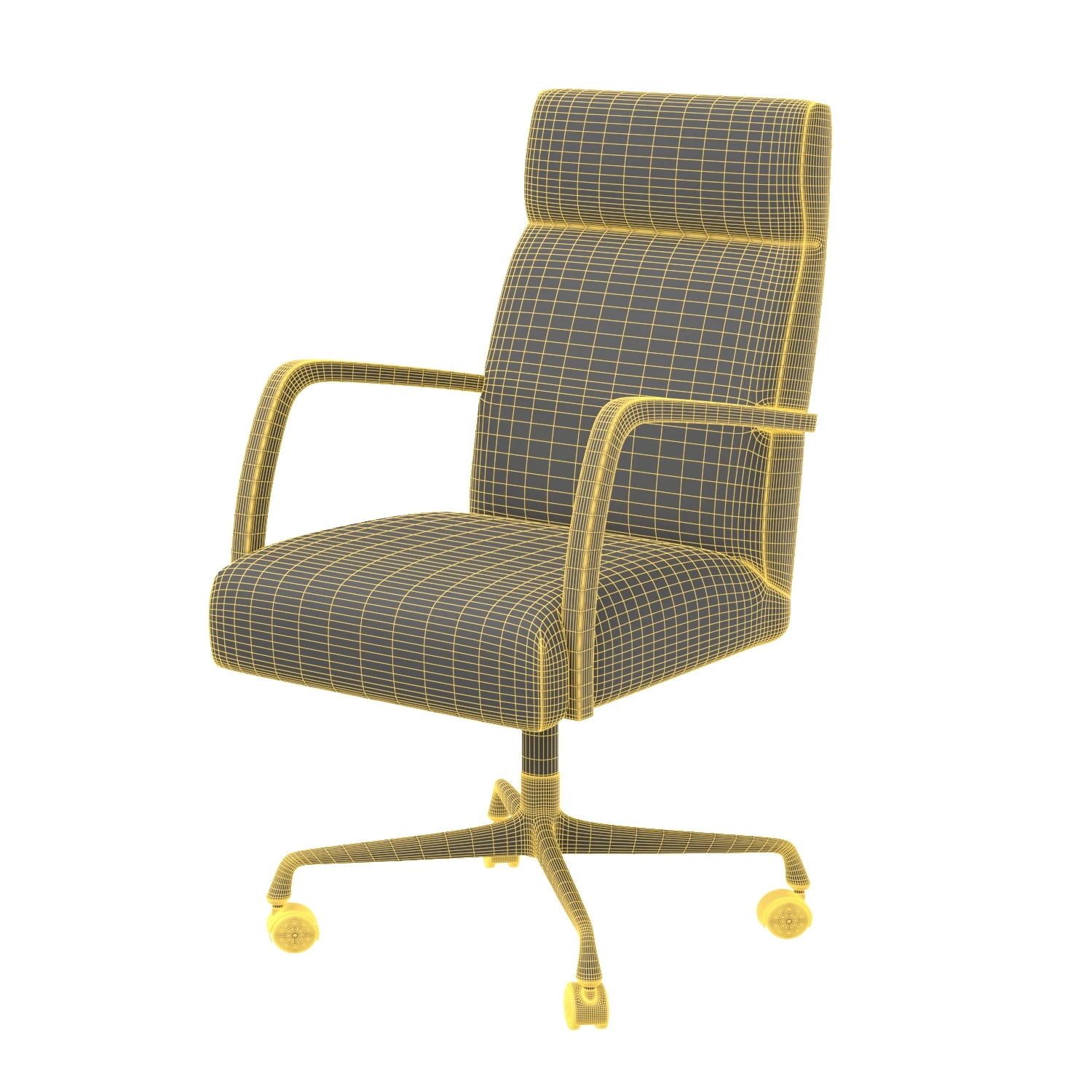 Four Hands Bryson Desk Chair 3D Model_07