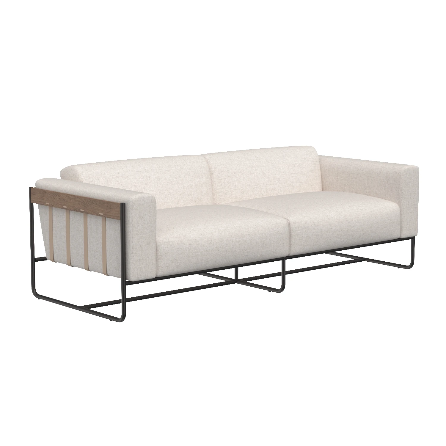 Four Hands Ella Sofa Gable Taupe 108988-004 3D Model_01