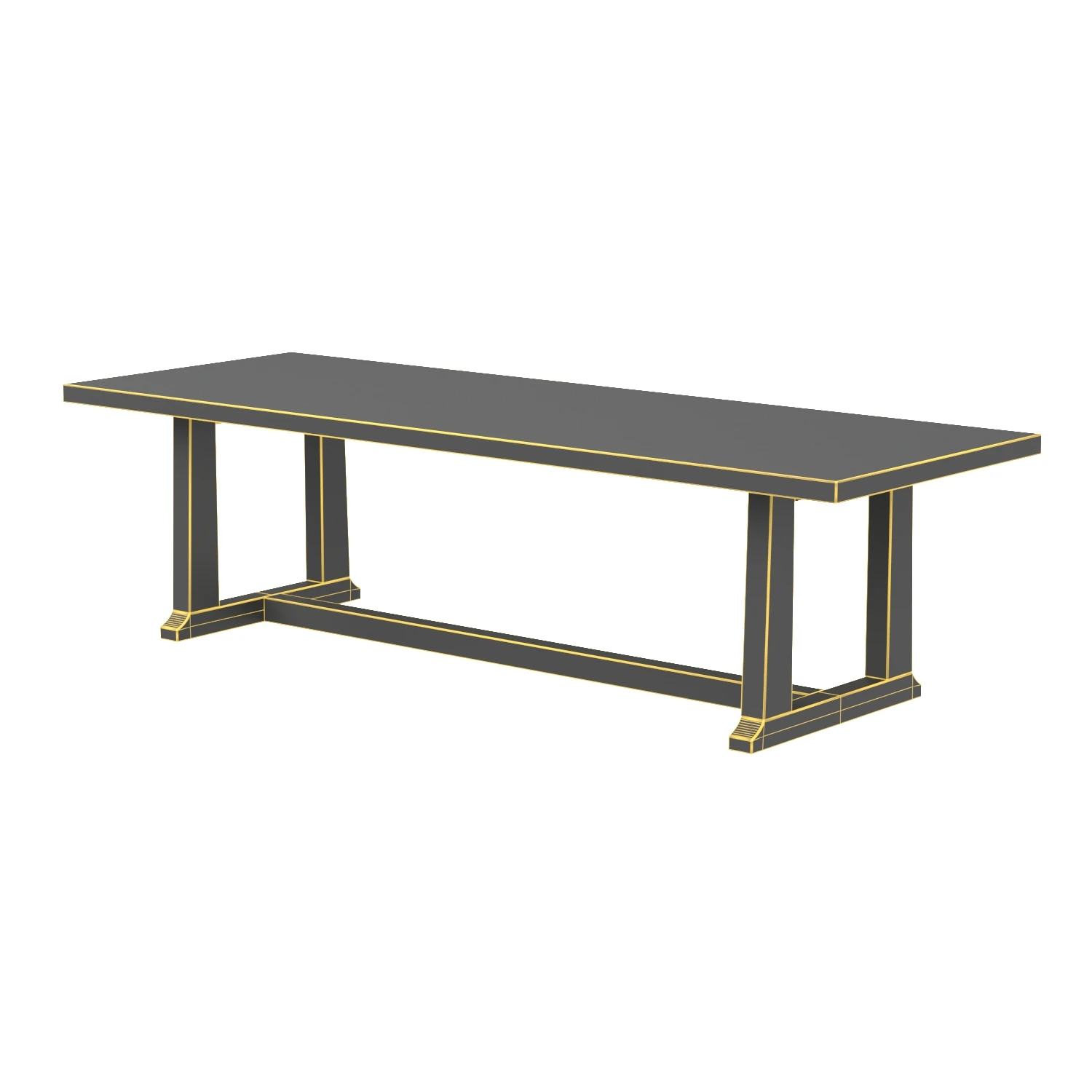 Four Hands Otto Dining Table 3D Model_07