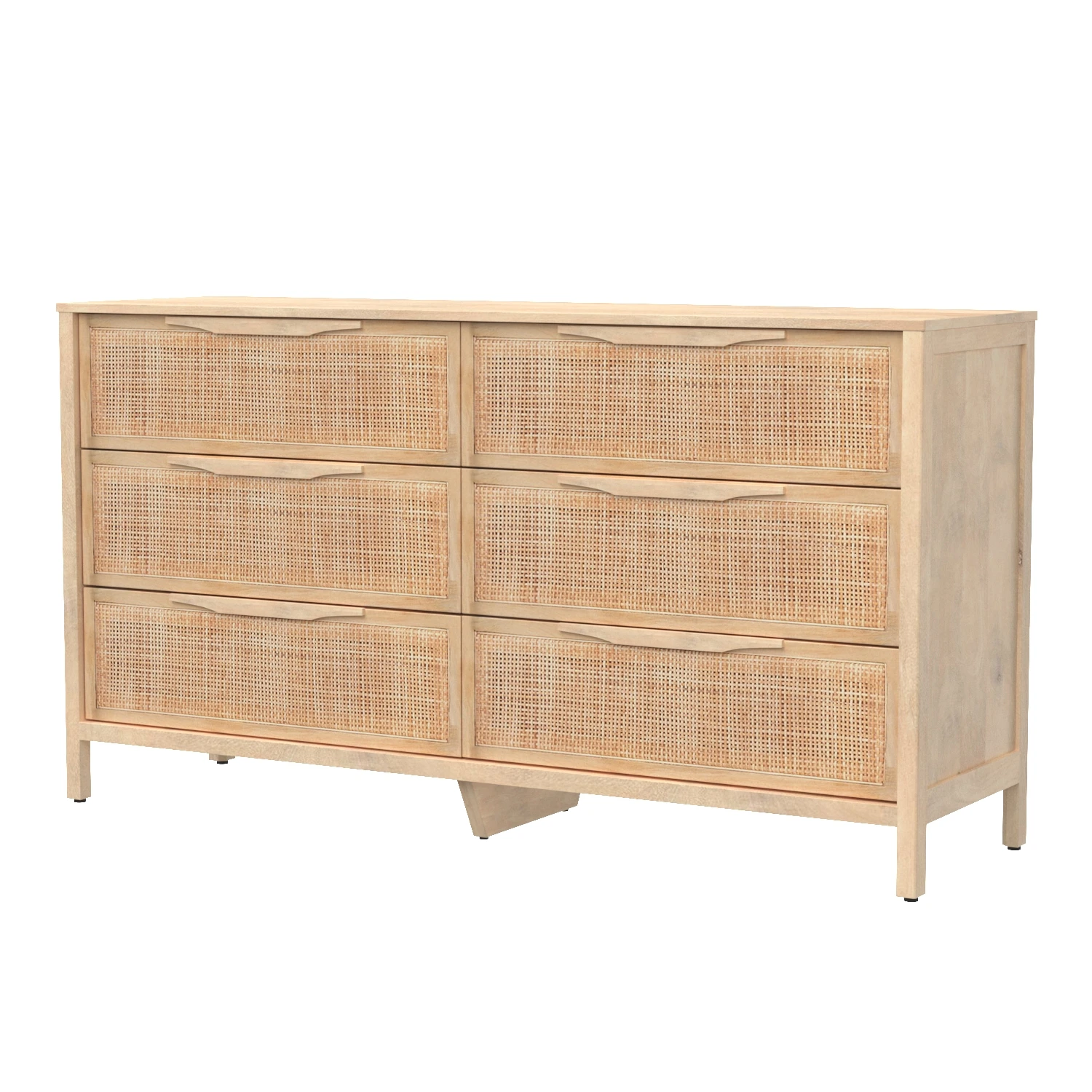 Four Hands Sydney 6 Drawer Dresser 3D Model_01