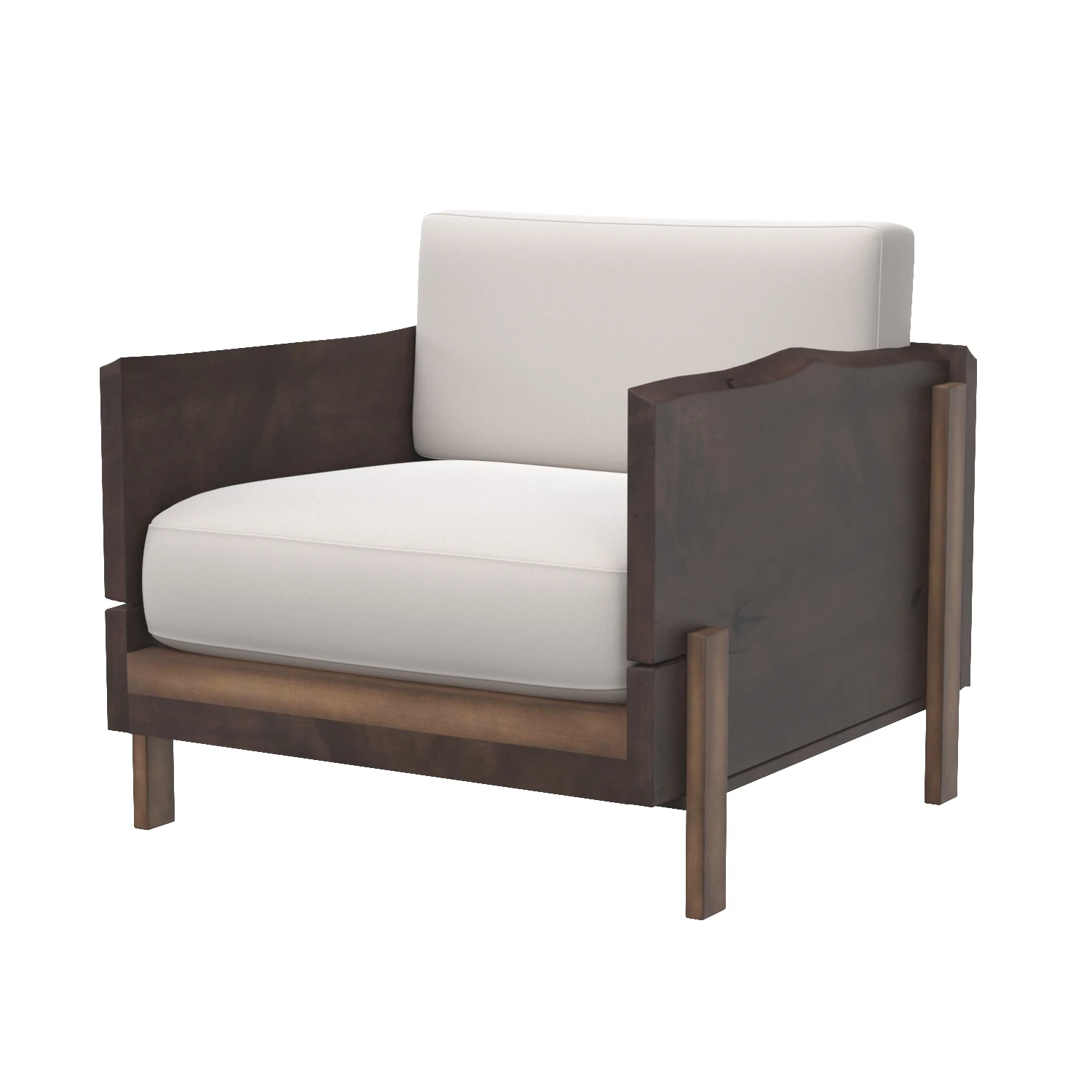 Four Hands Woodrow Armchair 3D Model_01