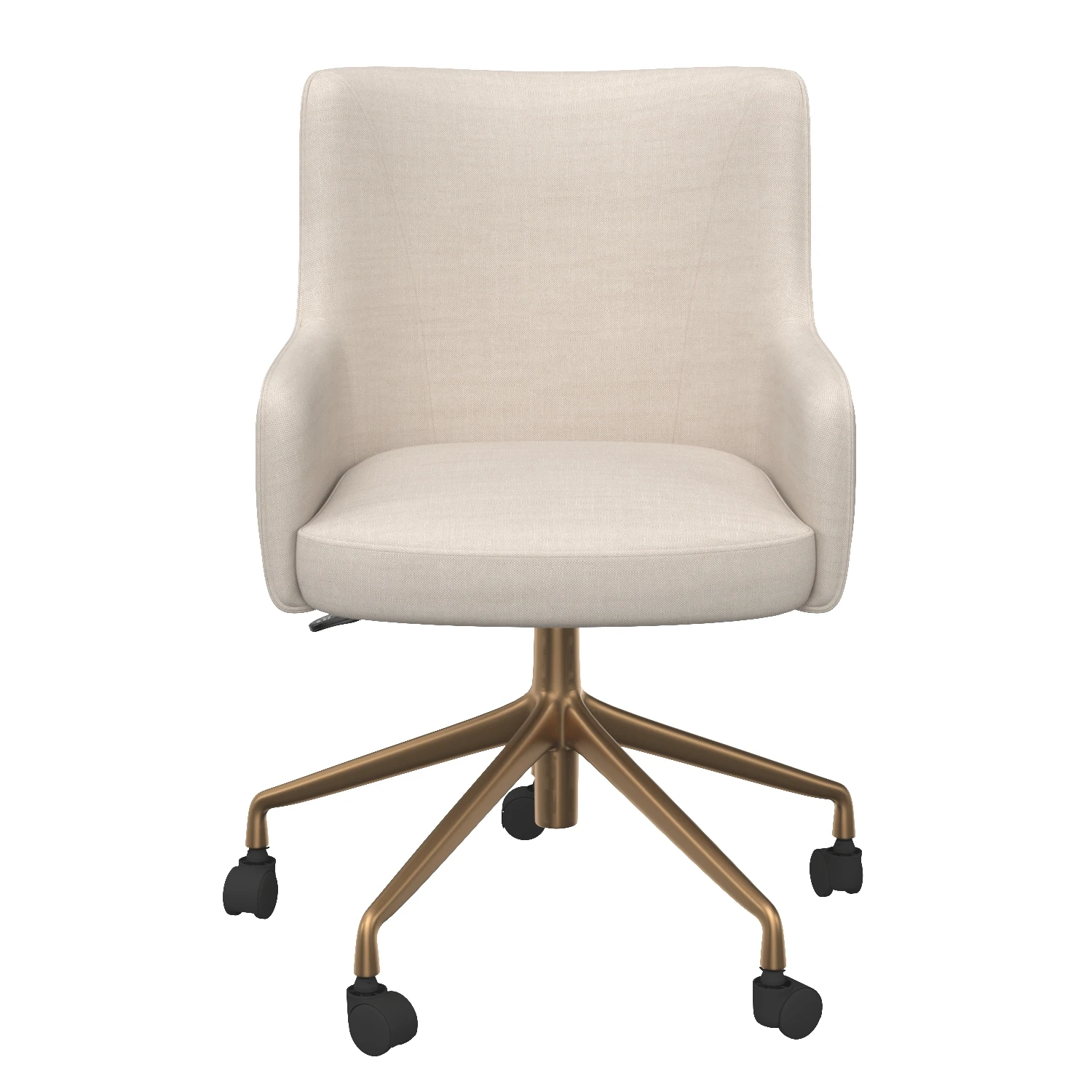Franklin Office Chair Beige Linen 108155 3D Model_06