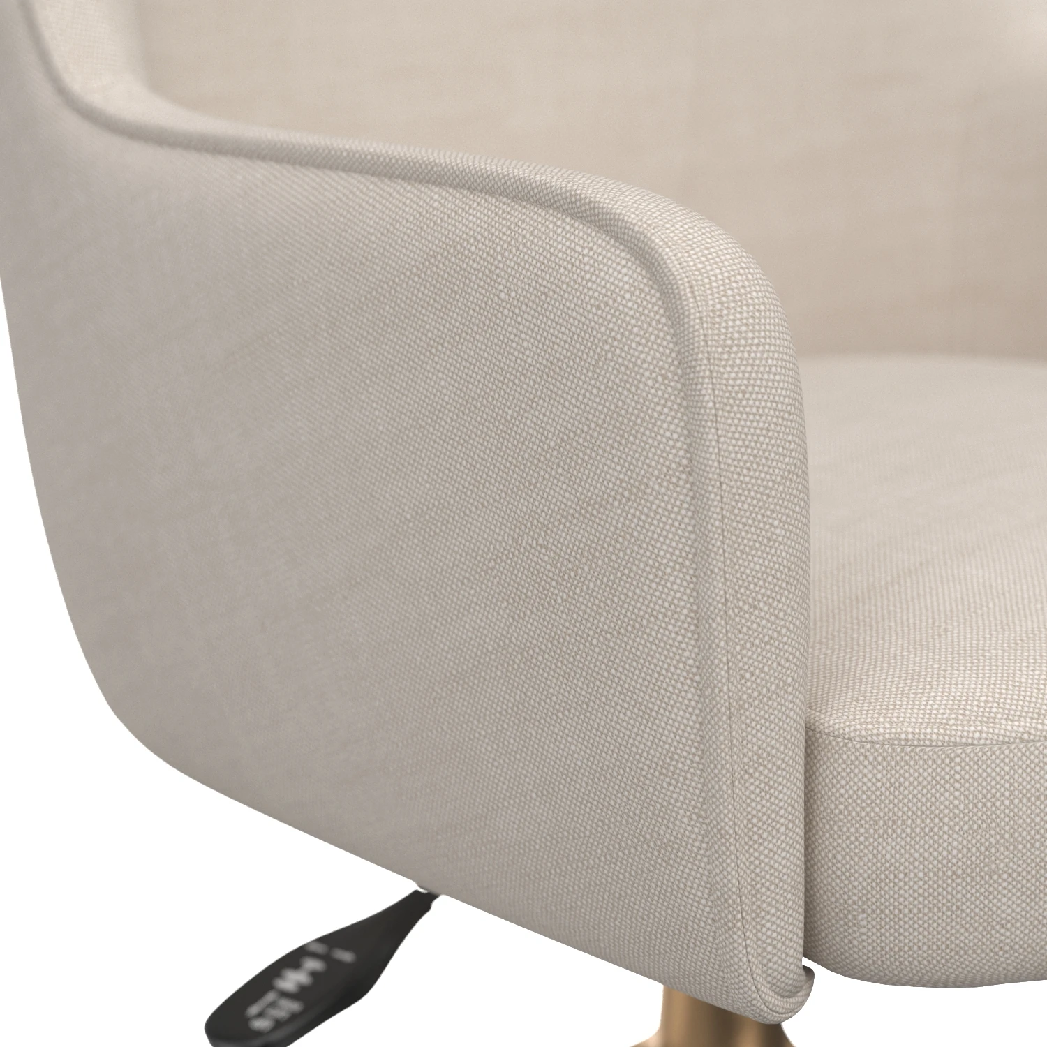 Franklin Office Chair Beige Linen 108155 3D Model_05