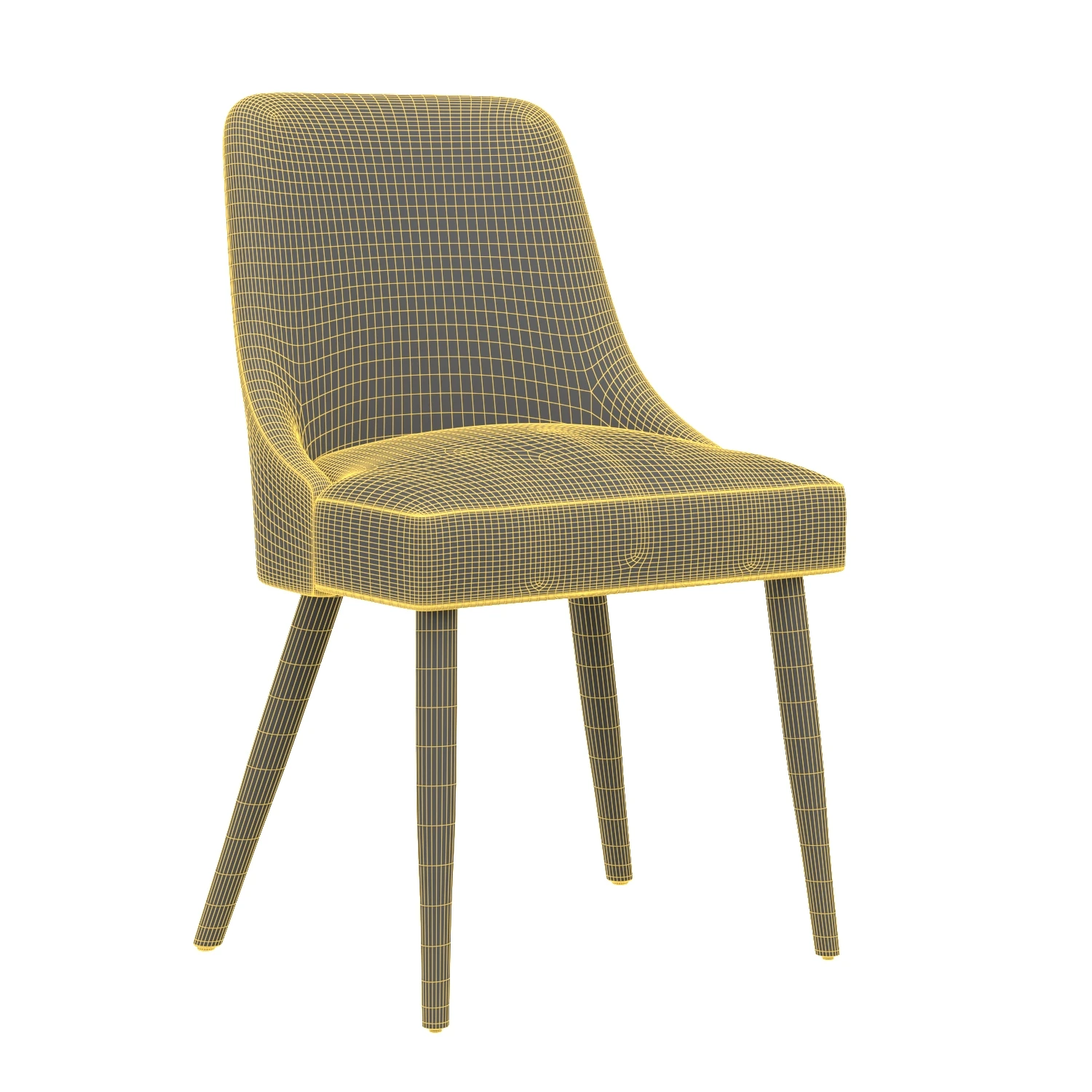 Geller Modern Dining Chair in Patterns 3D Model_07