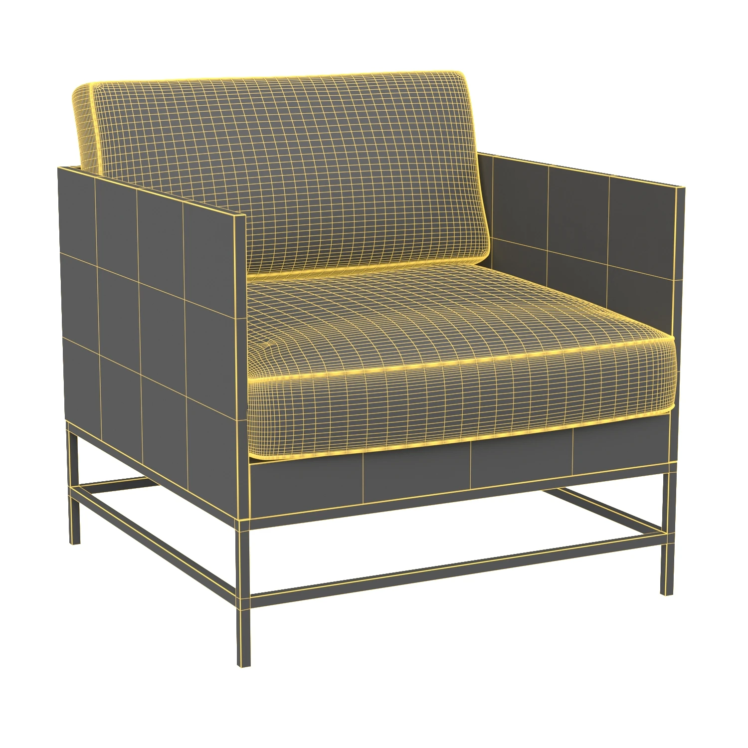 Girona Arm Chair 3D Model_07