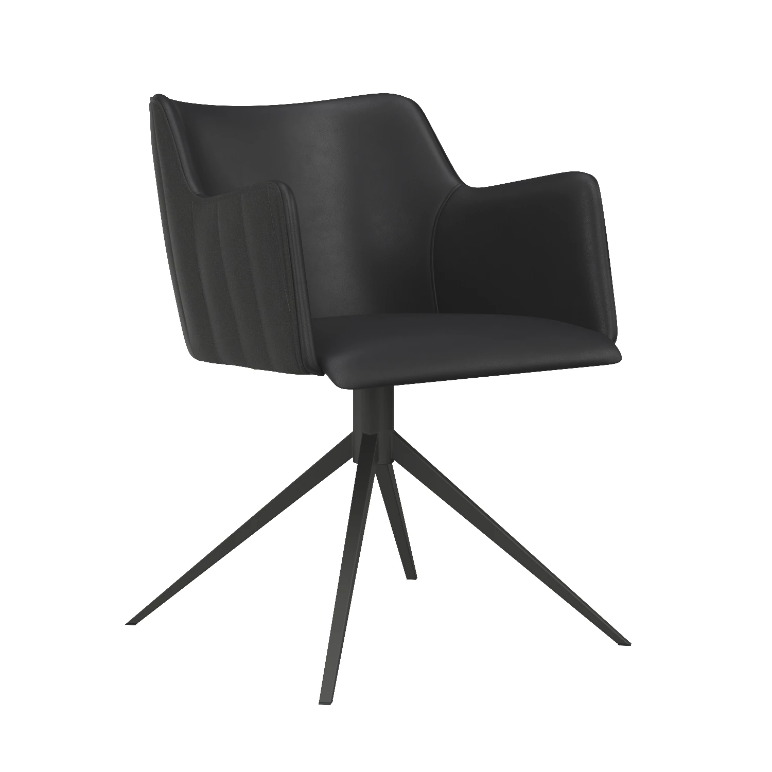 Griffin Swivel Dining Armchair 3D Model_01