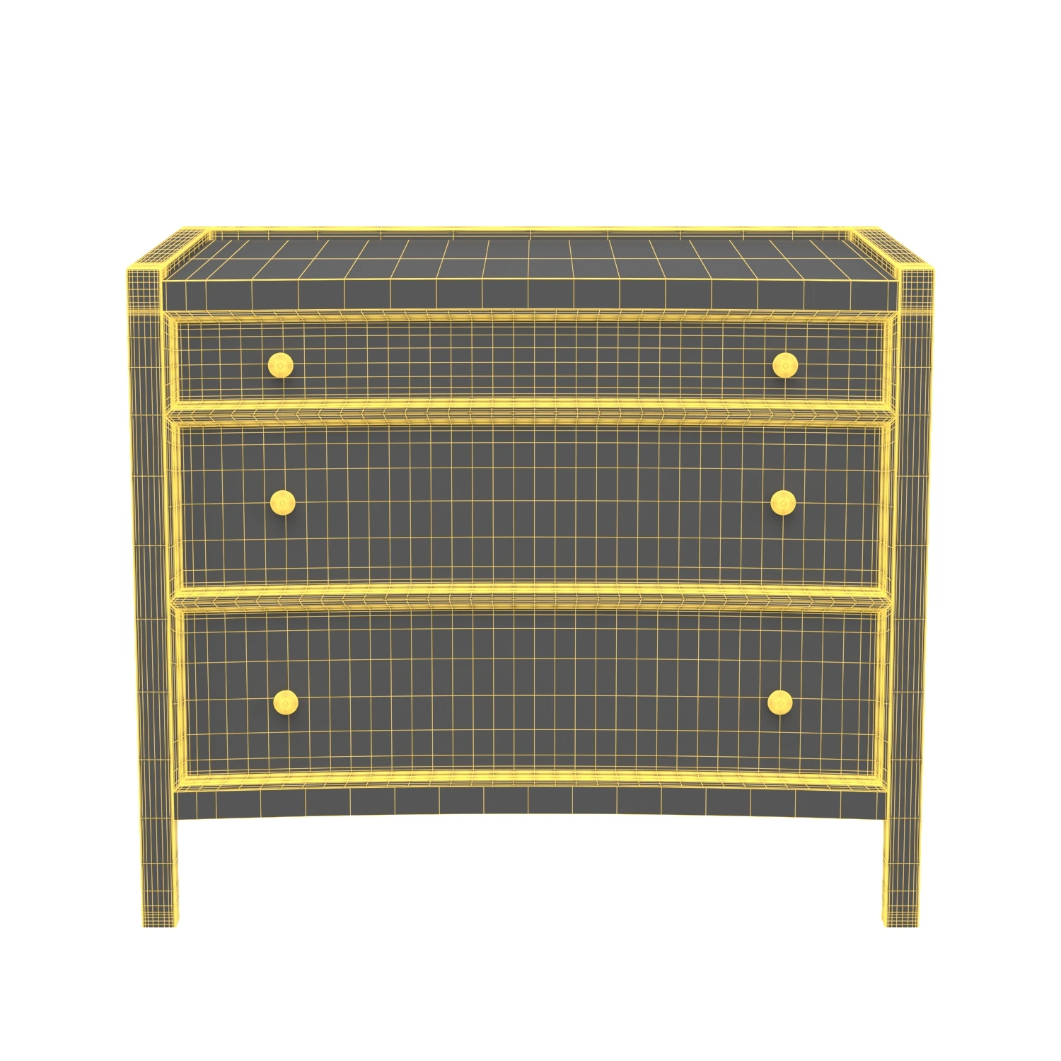 Hampton Side Table Hand Rubbed Black 3D Model_07