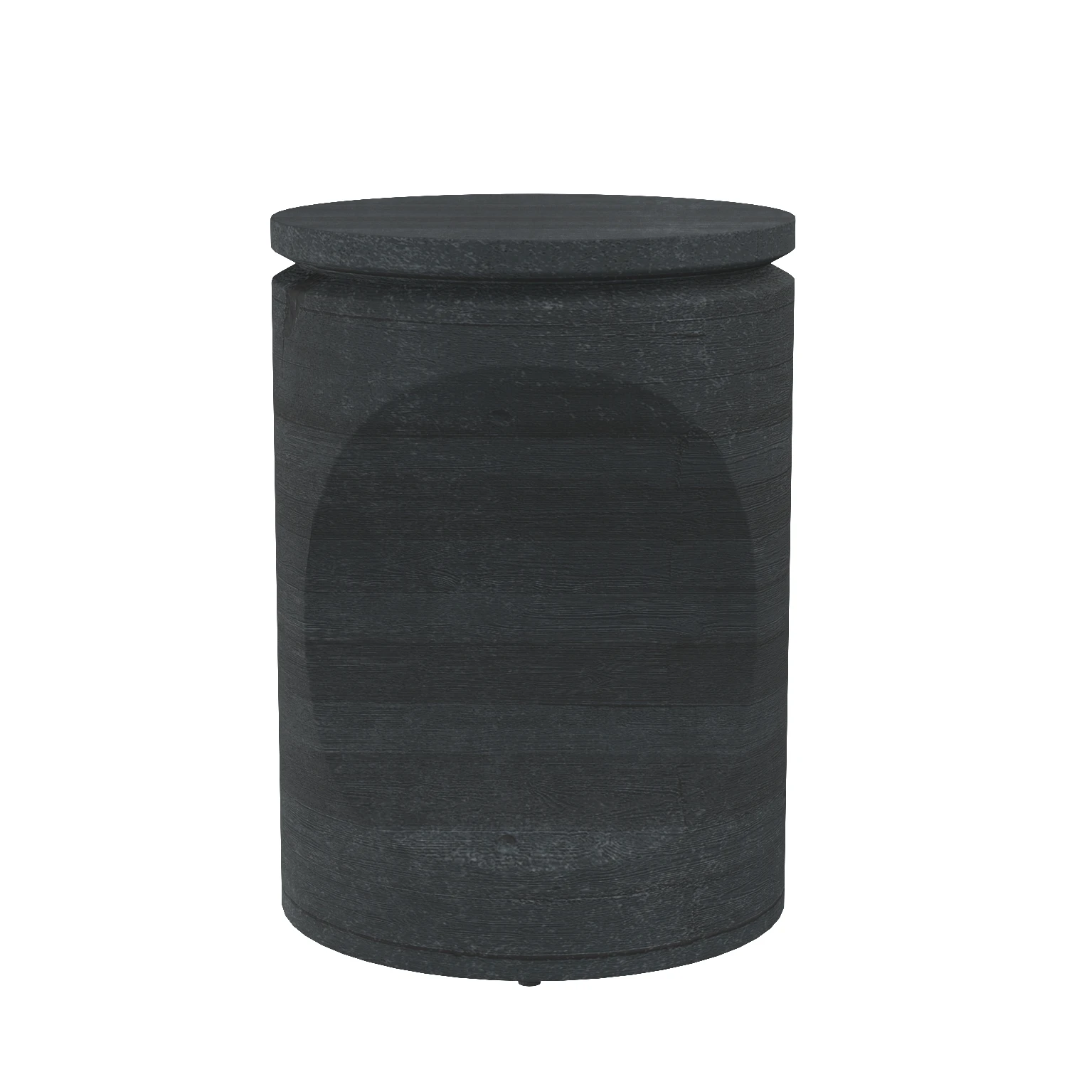 Hardwood Pillar Side Table 3D Model_03