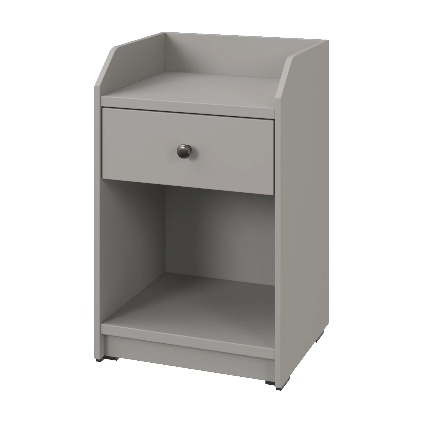 Hauga Nightstand Gray 3D Model_01