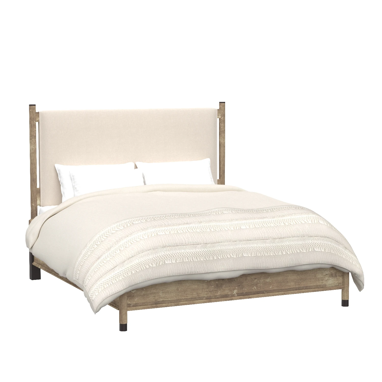 Hooker Furniture Bedroom Affinity California King Upholstered Bed 3D Model_01