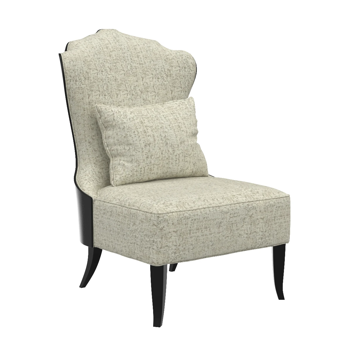 Hooker Furniture Living Room Sanctuary Belle Fleur Slipper Chair 5845-52001-99 3D Model_01