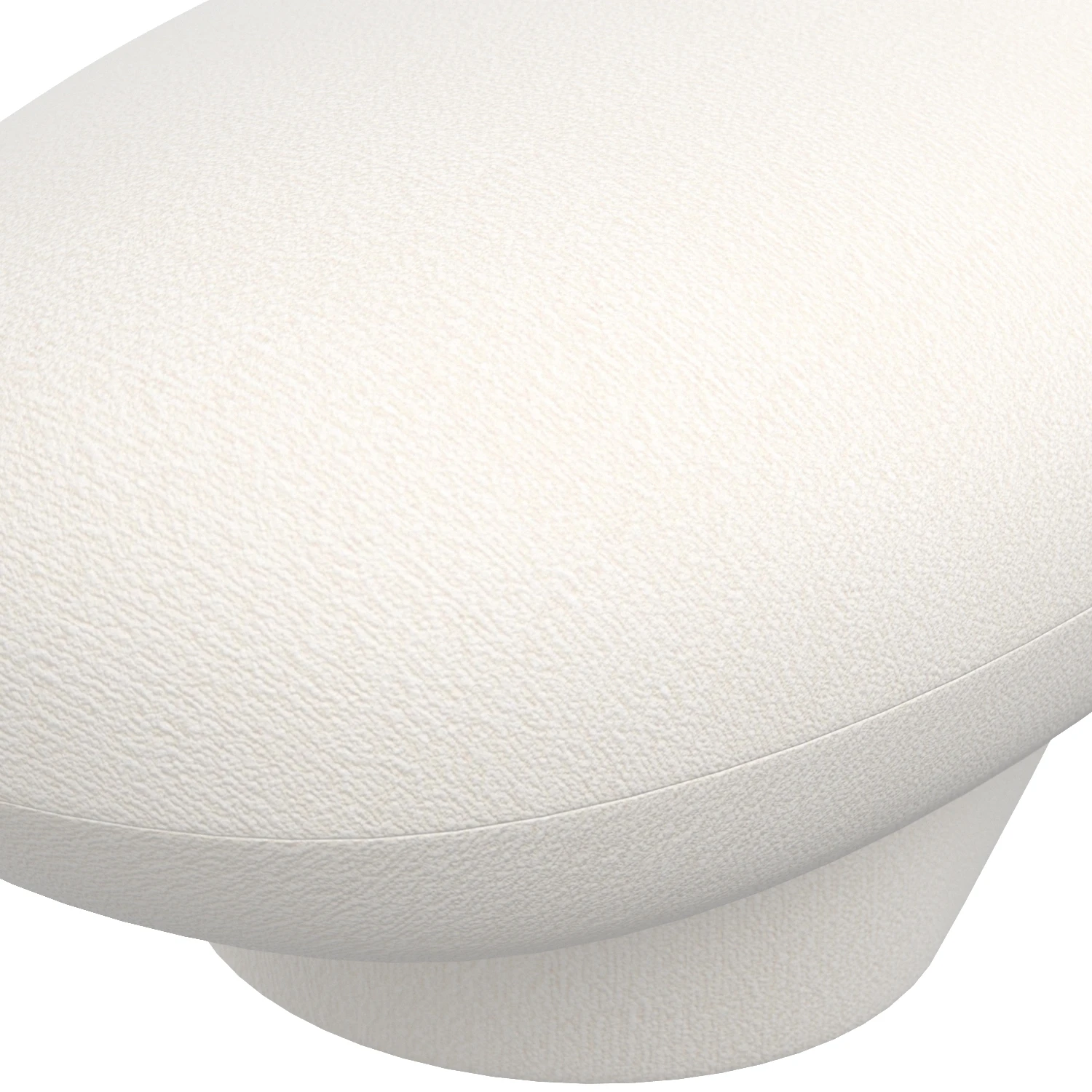 Jami Upholstered Cream Boucle Bench 3D Model_05