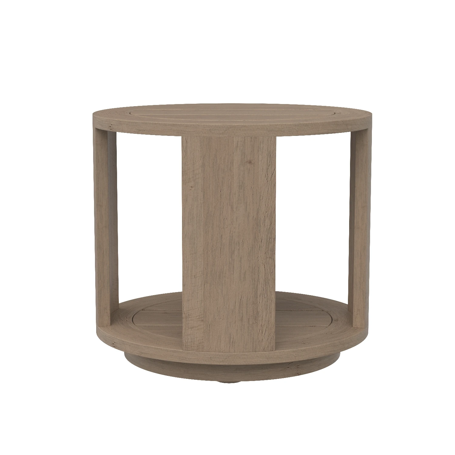 Massimo Teak Round Side Table 3D Model_01