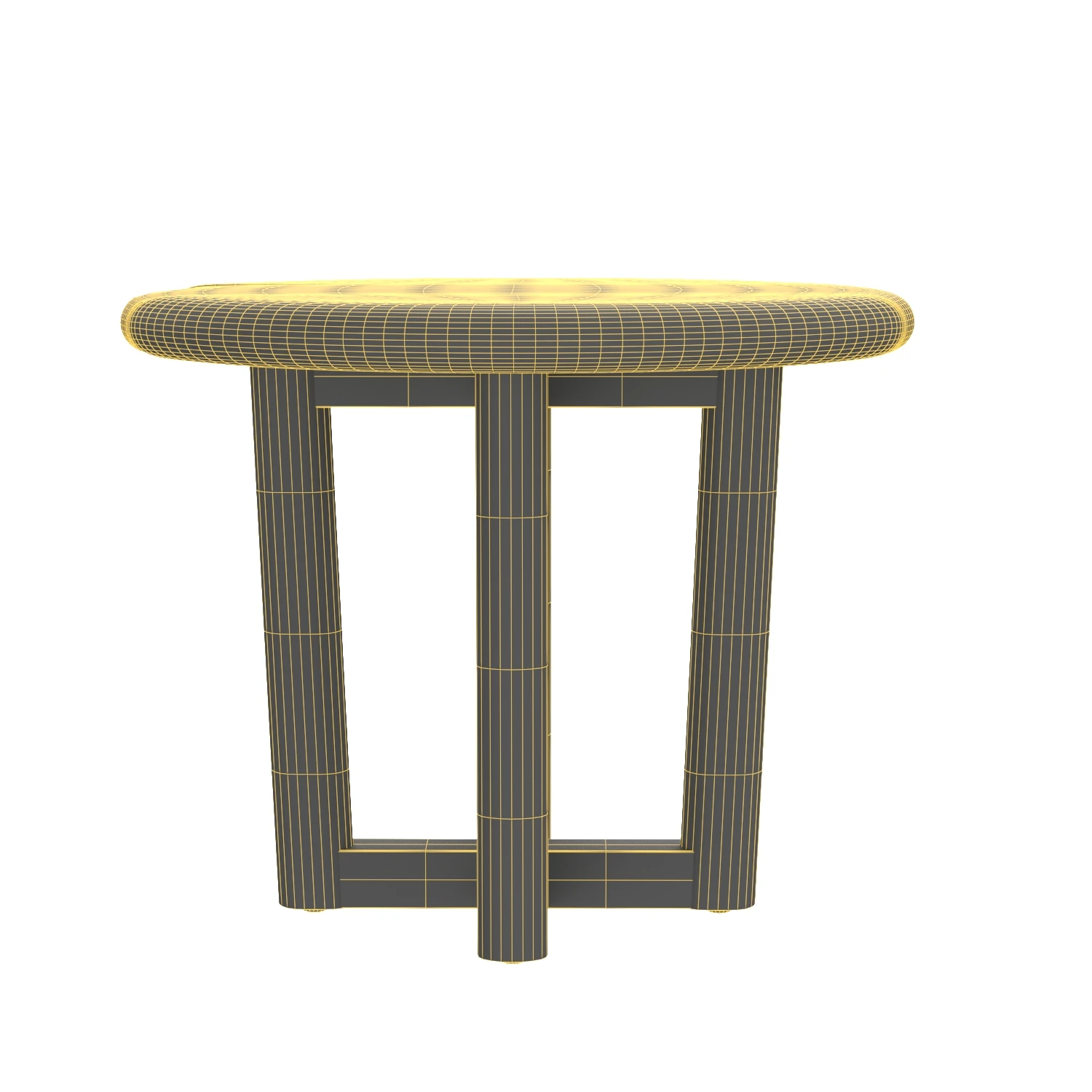 Mesa Teak Side Table 3D Model_07
