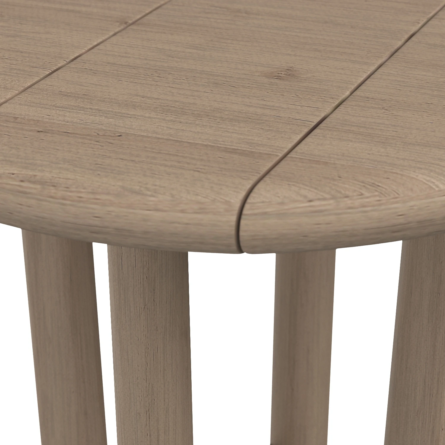 Mesa Teak Side Table 3D Model_05