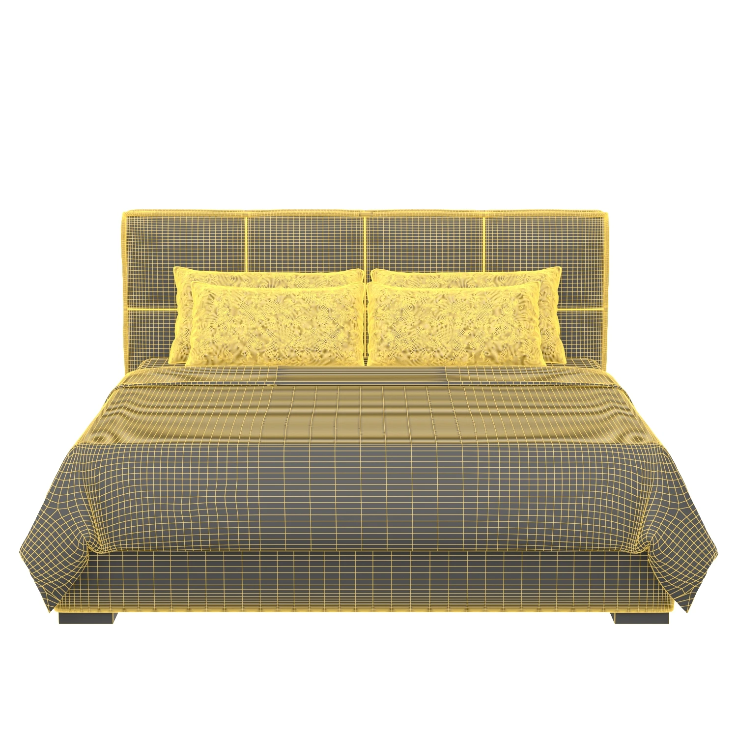 Modern Connery King Bed 645260B 3D Model_07