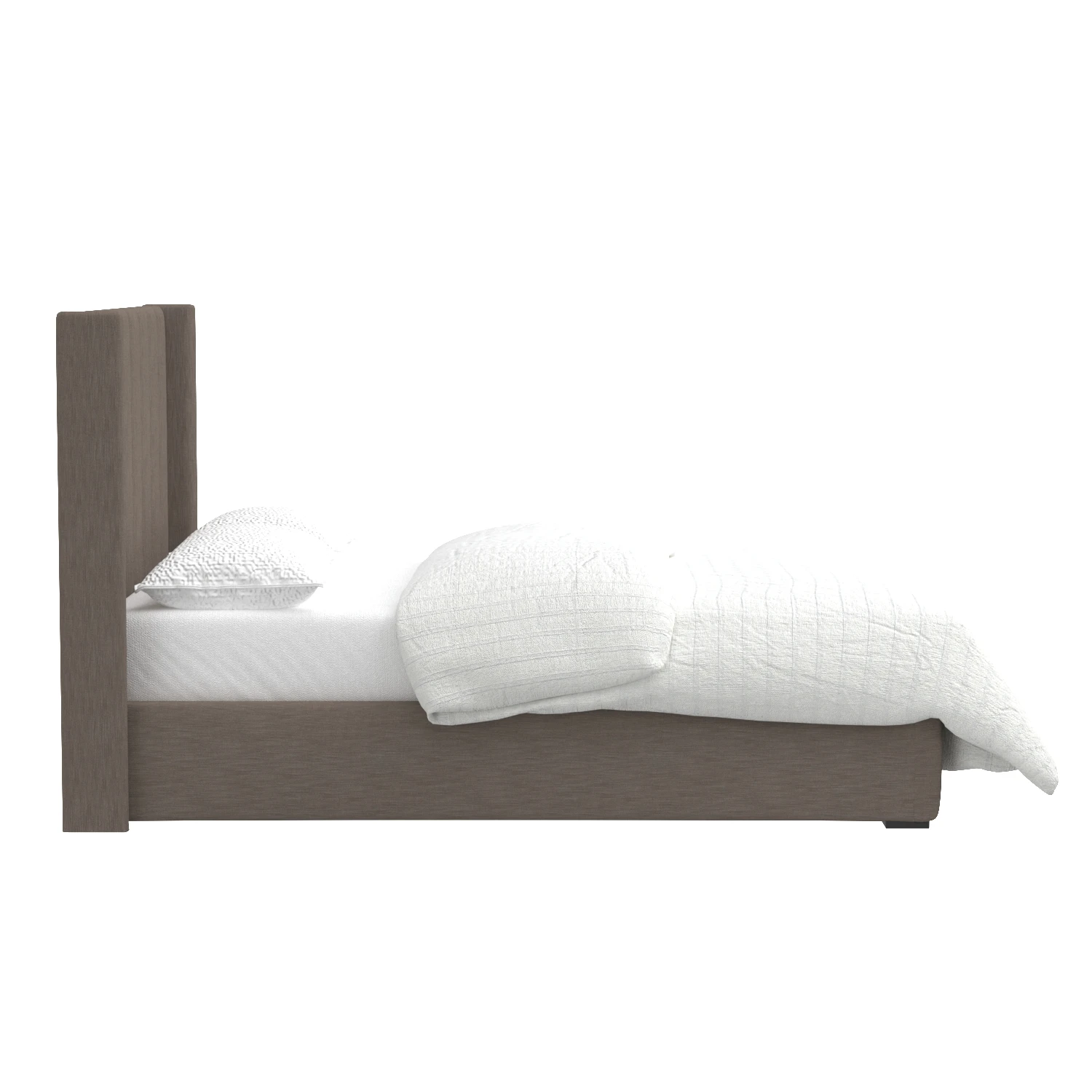 Modern Upholstered Shelter King Bed 3D Model_03