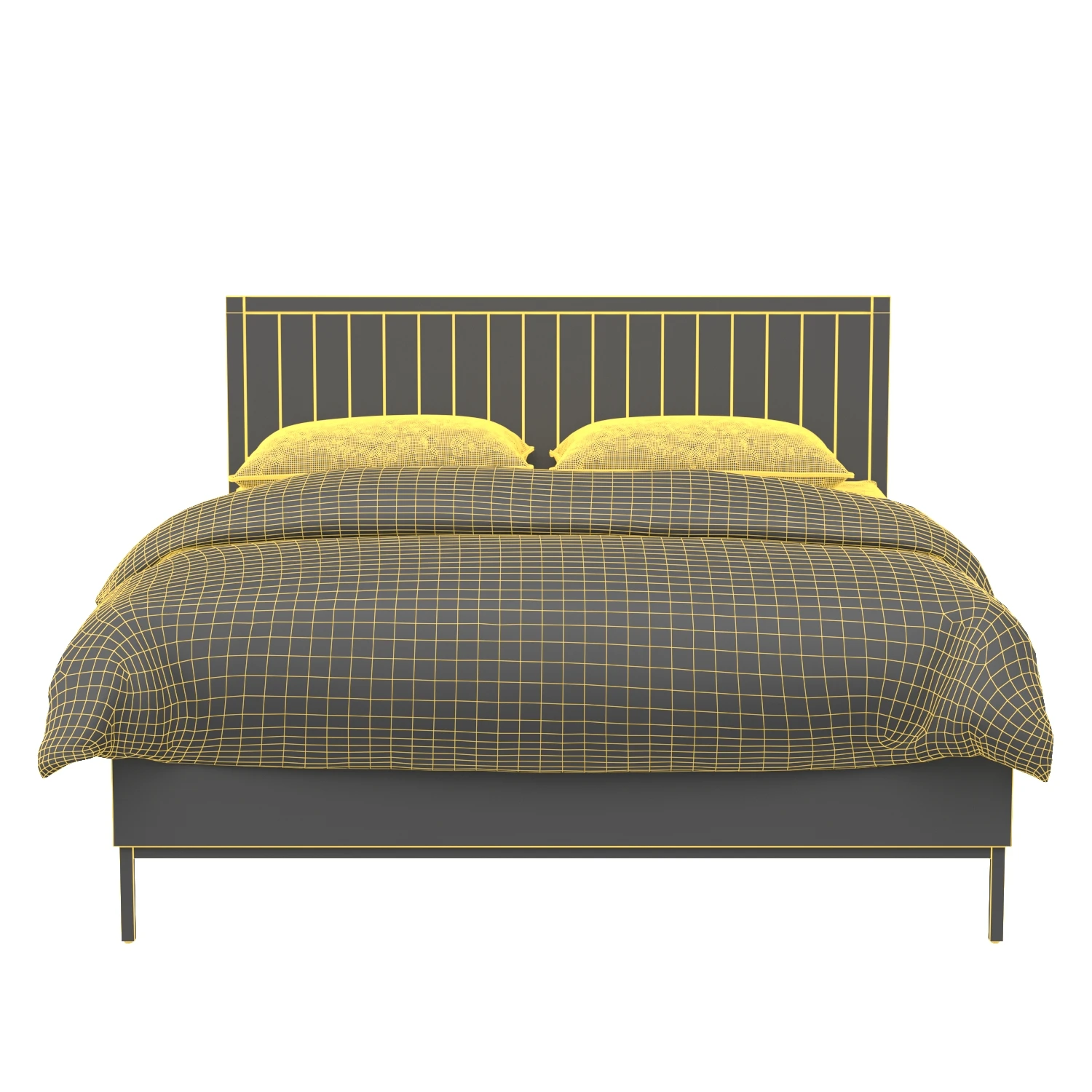 Montego Queen Bed YC-1011-24 3D Model_07