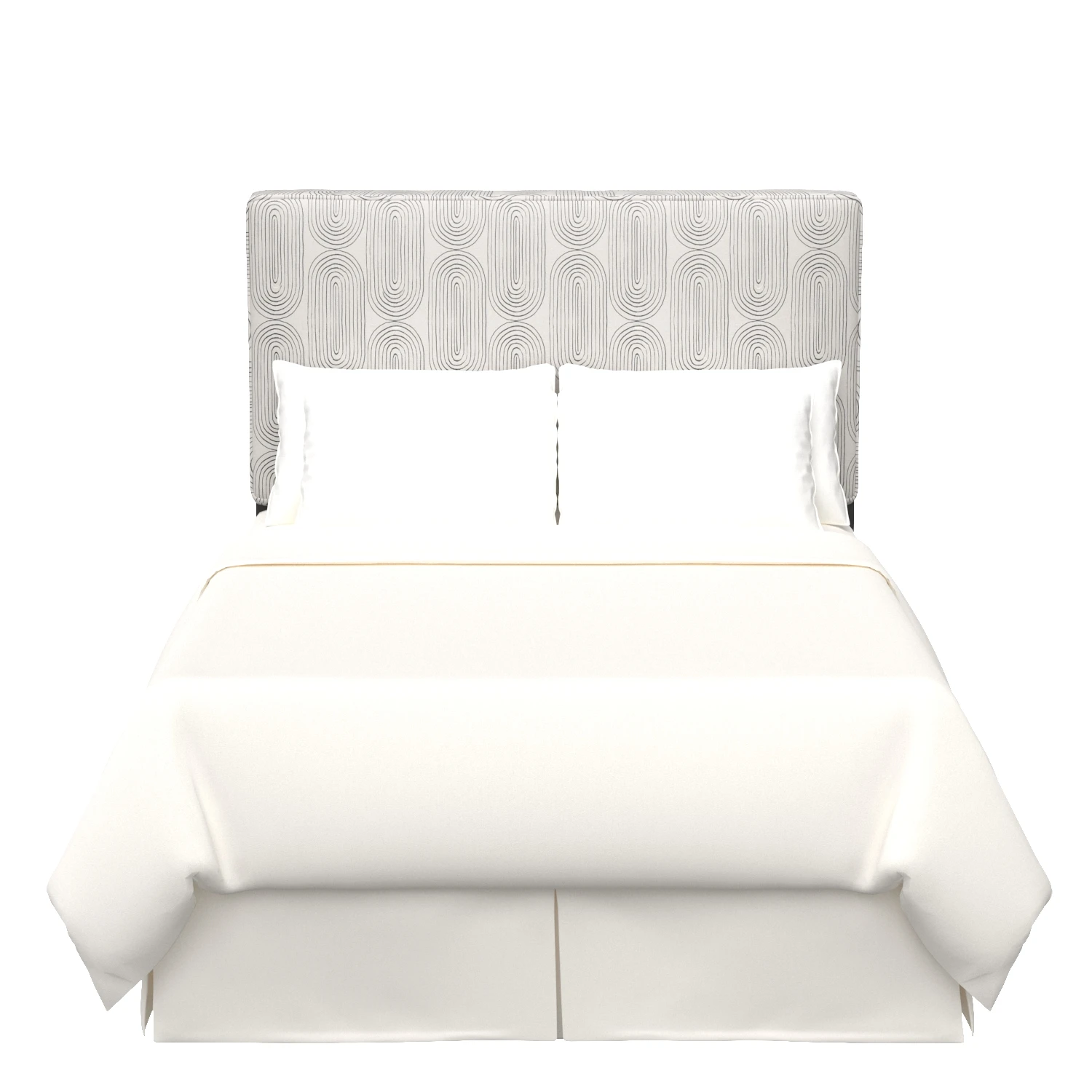 Oblong Slate Loran Upholstered Bed 3D Model_06