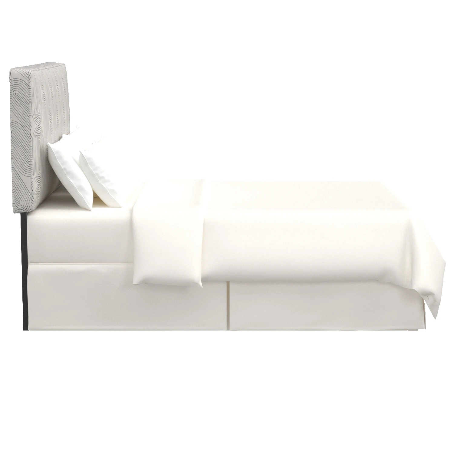 Oblong Slate Loran Upholstered Bed 3D Model_03
