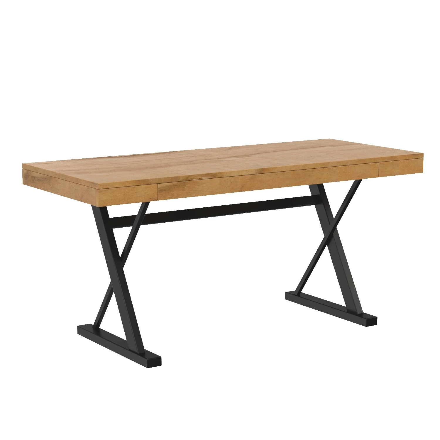 Profecto Desk Oak 3D Model_01