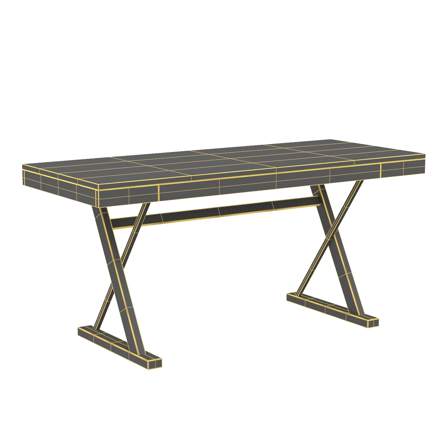 Profecto Desk Oak 3D Model_07