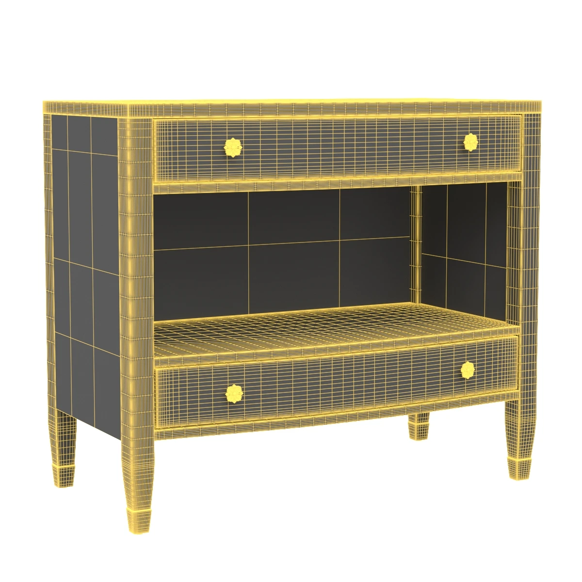 Sanctuary Gemme Two Drawer Nightstand 3D Model_07