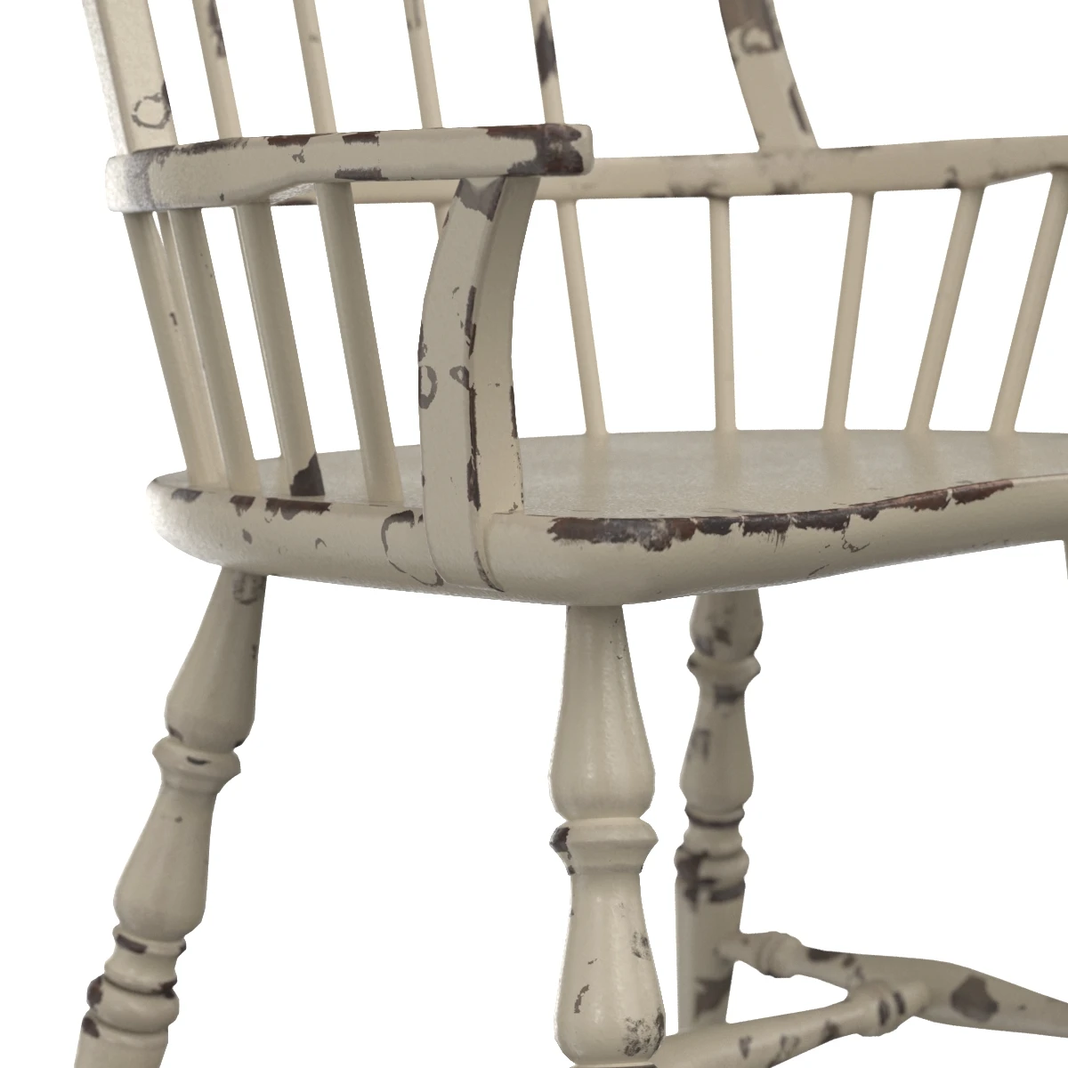 Sanctuary Spindle Back Arm Chair 3D Model_05