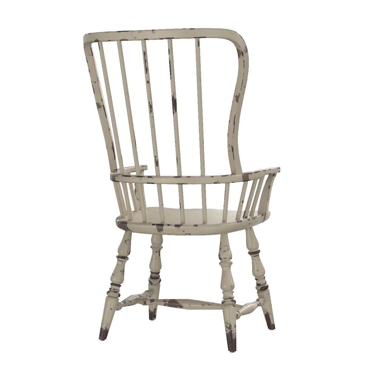 Sanctuary Spindle Back Arm Chair 3D Model_04